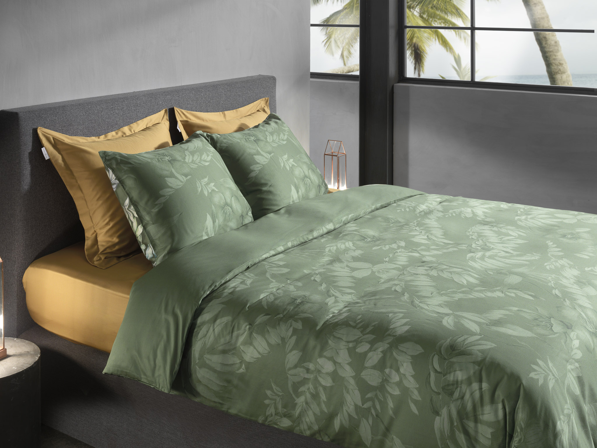 Heckettlane Bettwäsche ca. 155x220cm in Farbe Green