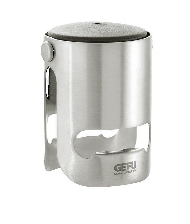 GEFU Sektflaschenverschluss Sparky schwarz/silber