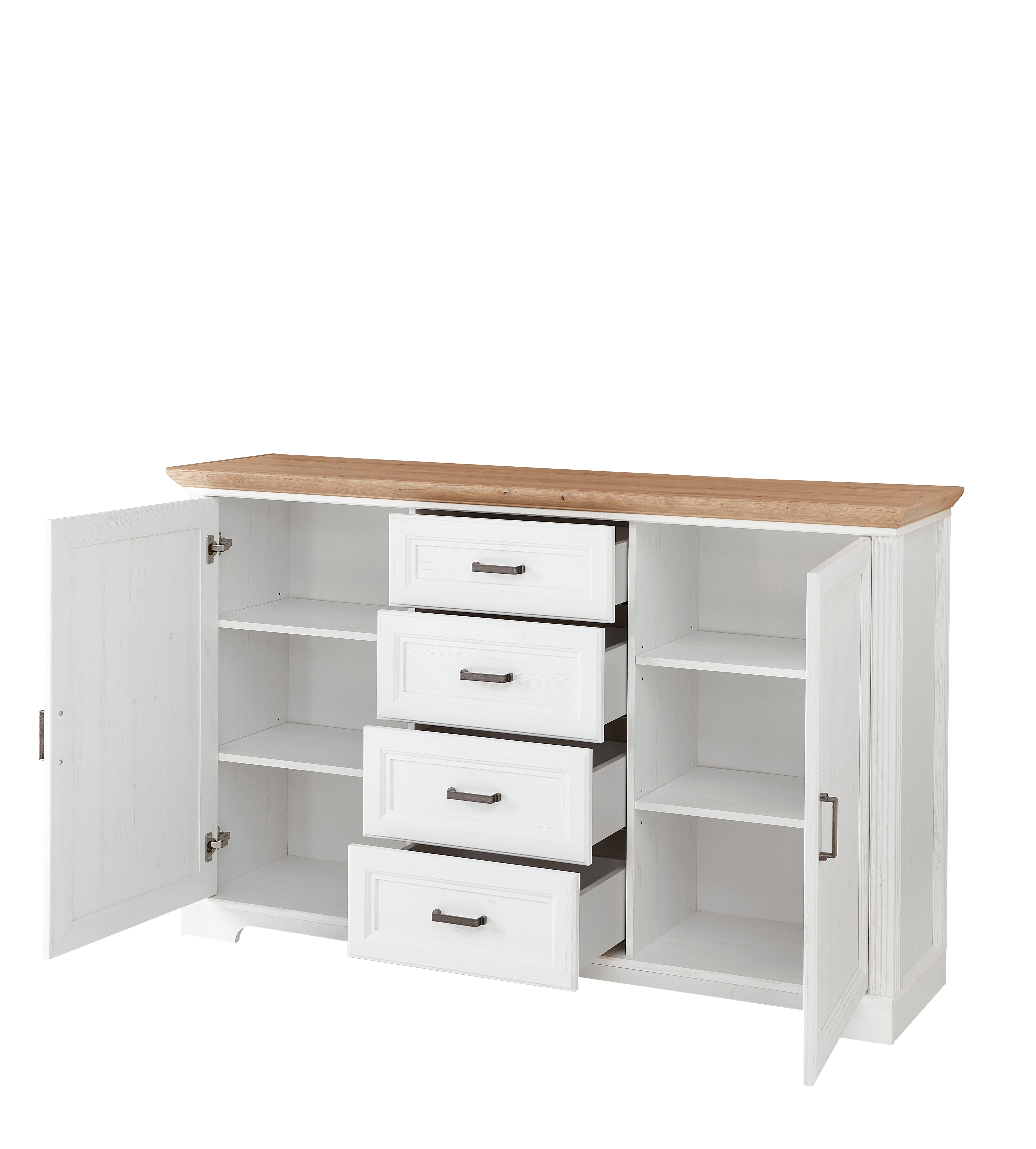 Kommode JASMIN B/H/T ca. 165/102/41 cm in Mehrfarbig Innostyle Kommode Jasmin mit Front: Pinie hell Nachbildung