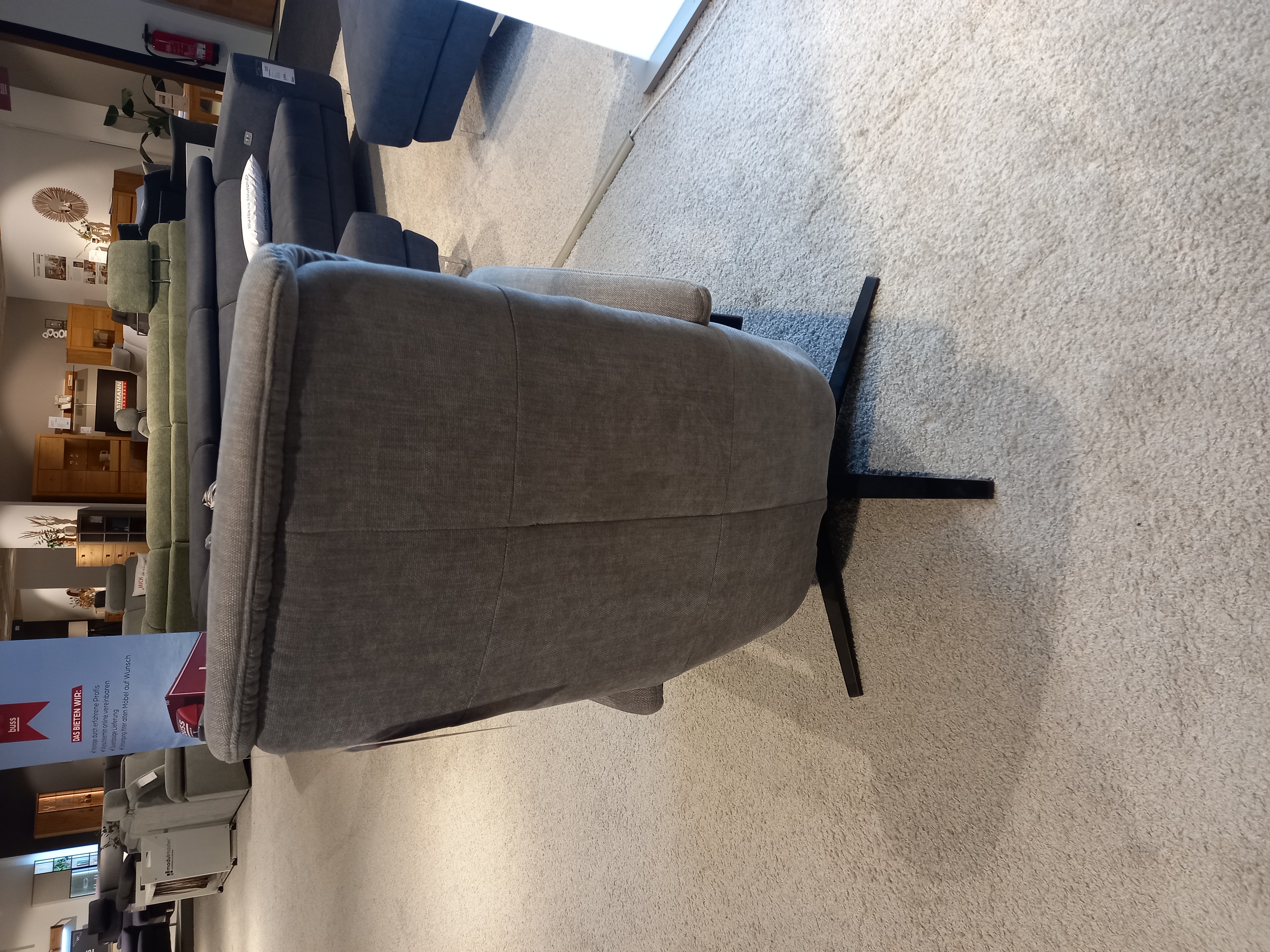 Relaxsessel MM-ZE1062 in Stoff Longlife Easy grey Pg.D, Moebel, Fußboden, Stuhl, Bodenbeläge, Couch