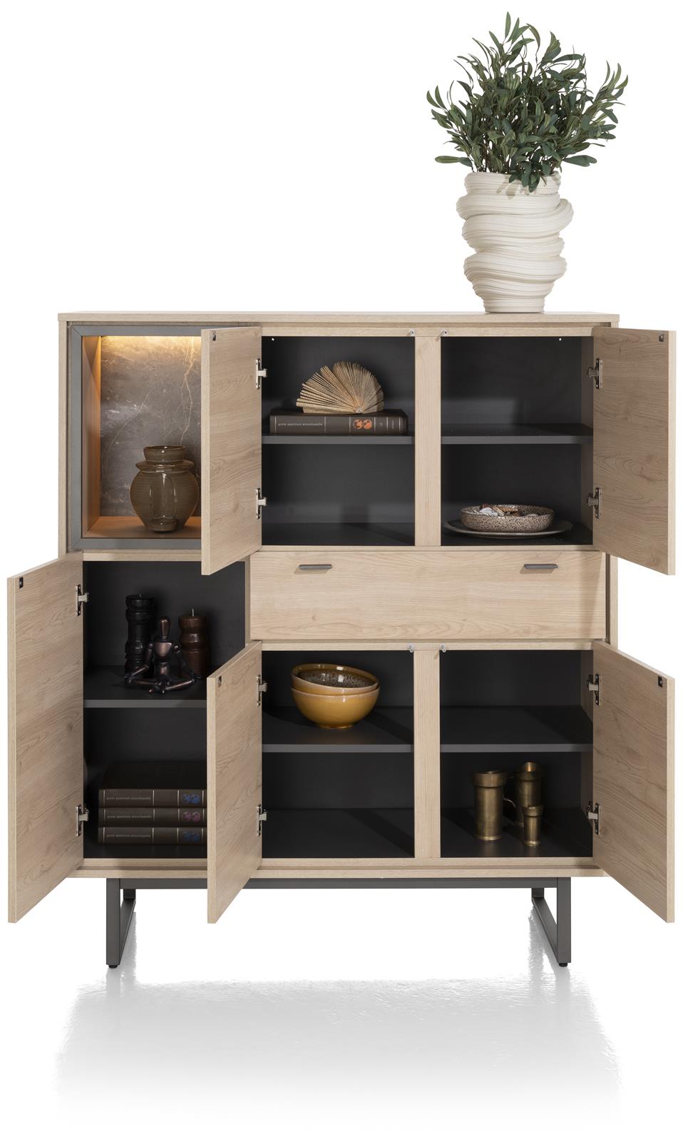 XOOON Highboard Helsinki 46869-LNO Eiche natur