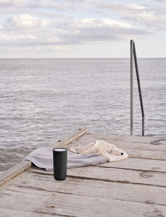 Stelton Thermobecher To Go Click 0,4 Liter in Farbe black