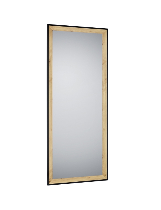 Mirrors & More Spiegel BIANKA ca. 70x170cm in Farbe Artisan Eiche, schwarz