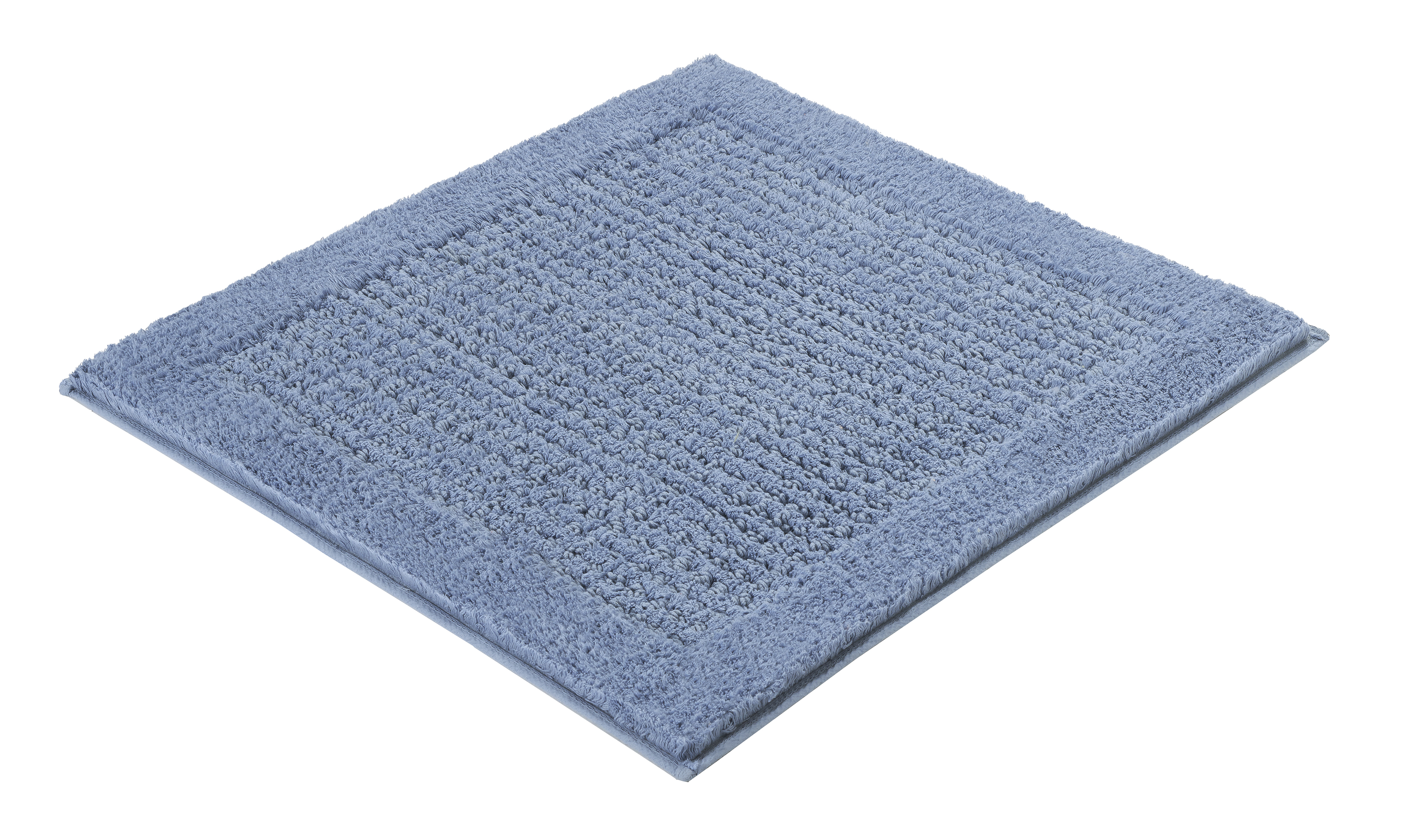 Kleine Wolke Badteppich NET ca. 60x60cm in Farbe Stahlblau, Handtuch, Badteppich, Badematte, Textilmatte, Blau