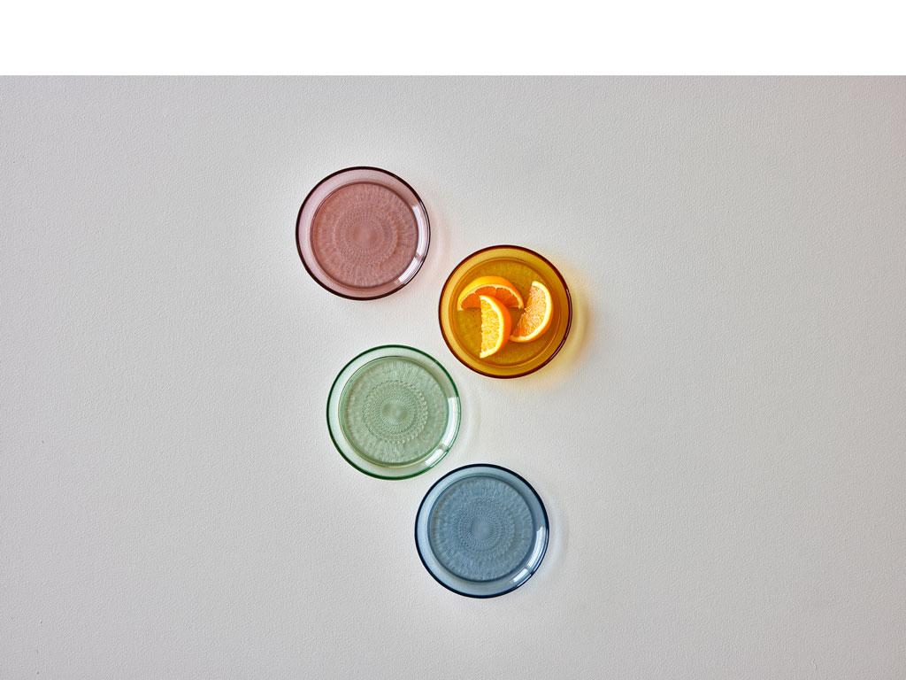BITZ Glasteller 18 cm in Farbe amber