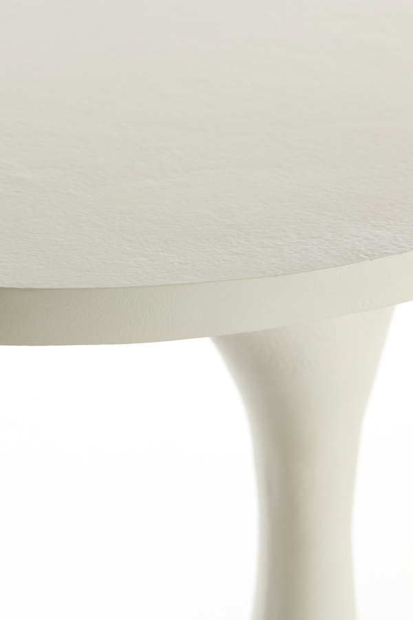 Light & Living Beistelltisch MACAU in Farbe creme matt, Moebel, Tabelle, Kaffeetisch, Lampe, Esstisch