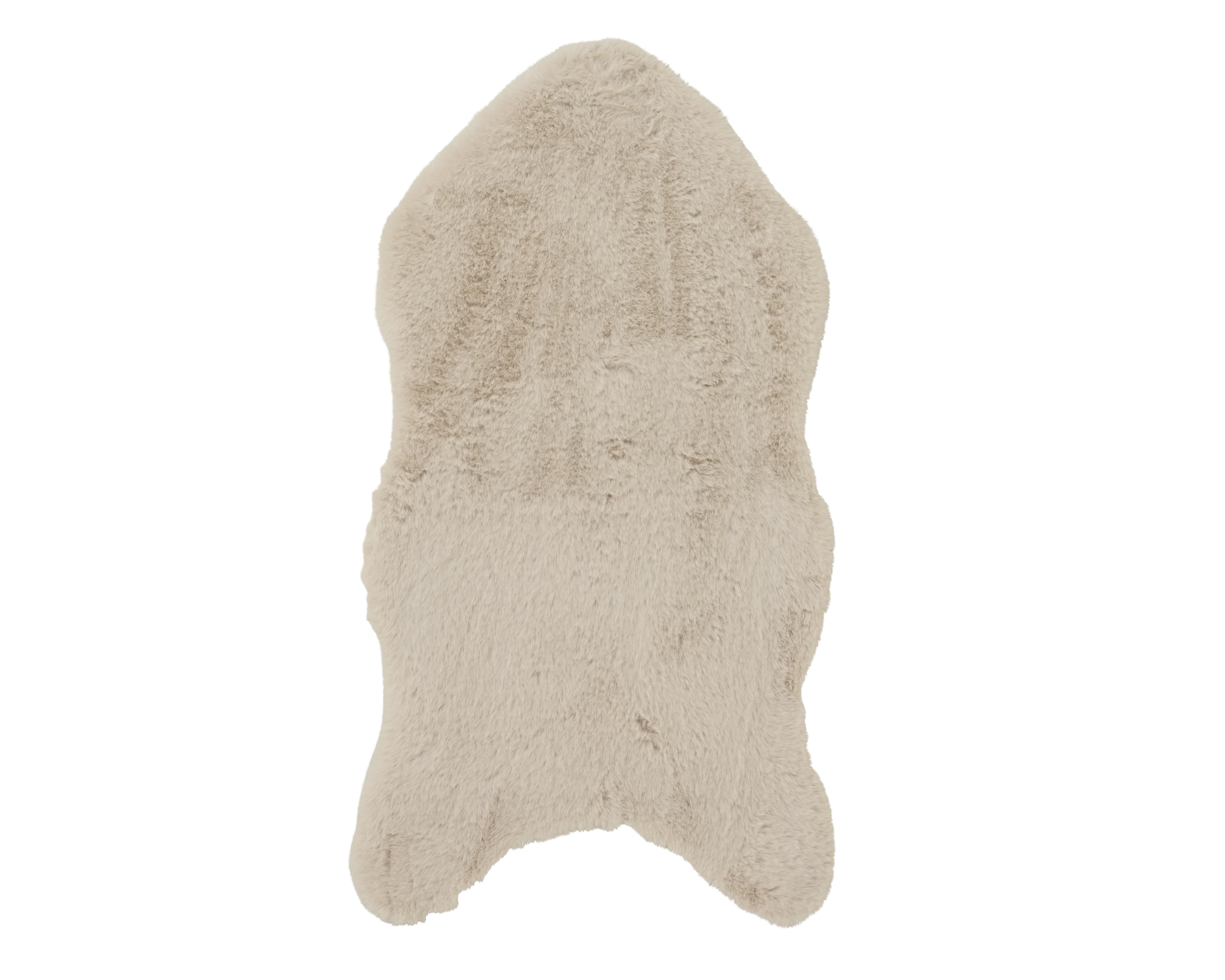 Kaemingk Teppich Kunstfell 440316 ca. B50 H2 cm in Beige, Dekoration für Zuhause, Teppich, Kissen, Strumpfwaren, Socke