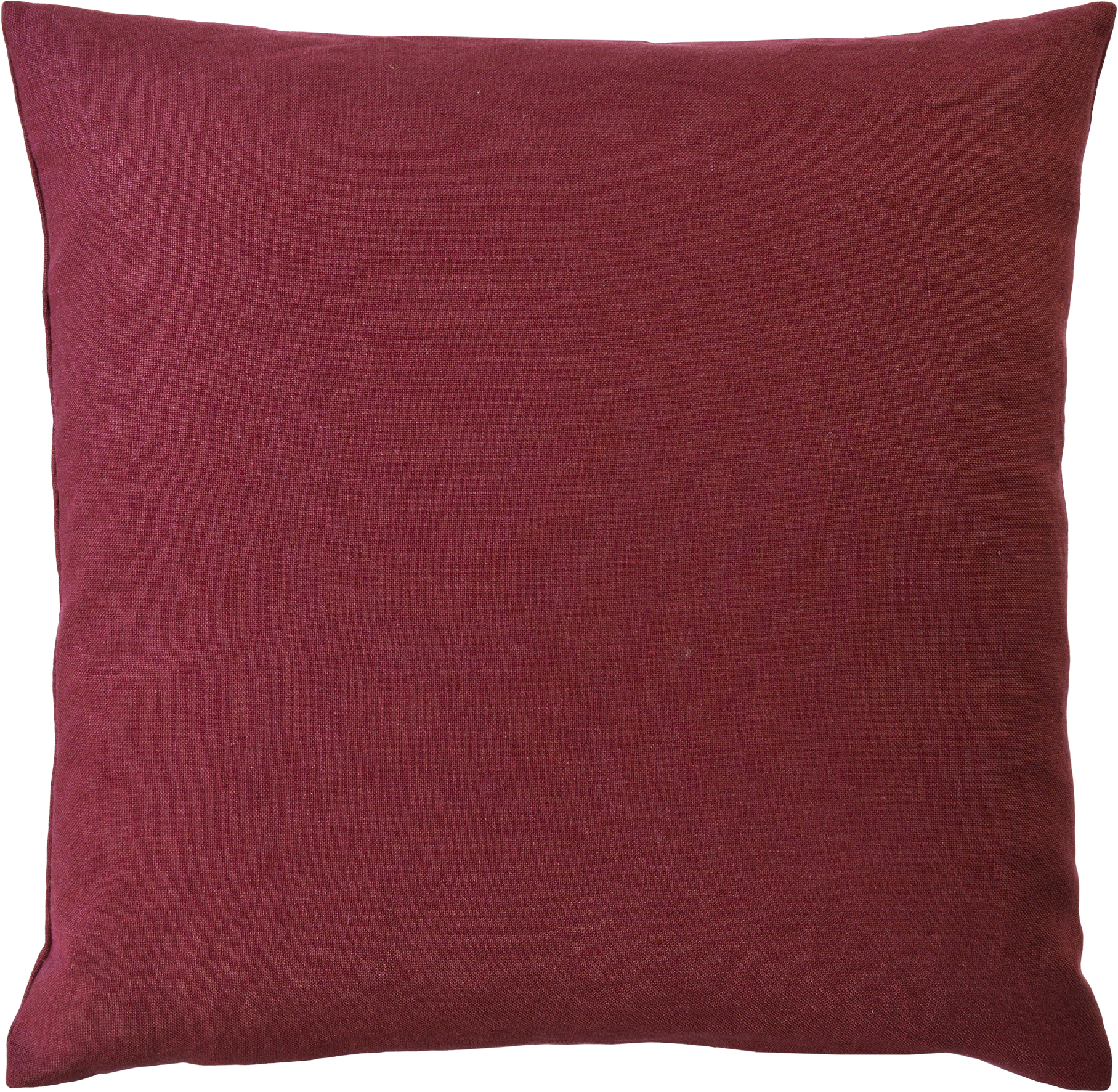 Sander Kissenhülle LINEA ca. 40x40cm in Farbe berry, Kissen, Kissenbezug, Rot, Leinen, Textur