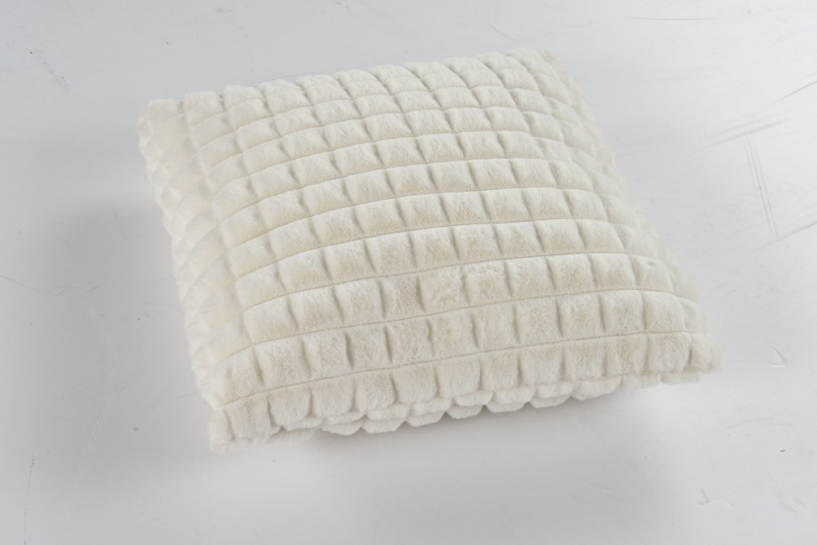 Kissen mit Füllung HARMONY CUSHION ca. 45x45cm in Farbe ivory, Kissen, Kissenbezug, Kissenhülle, Textilkissen, Kissenwärme