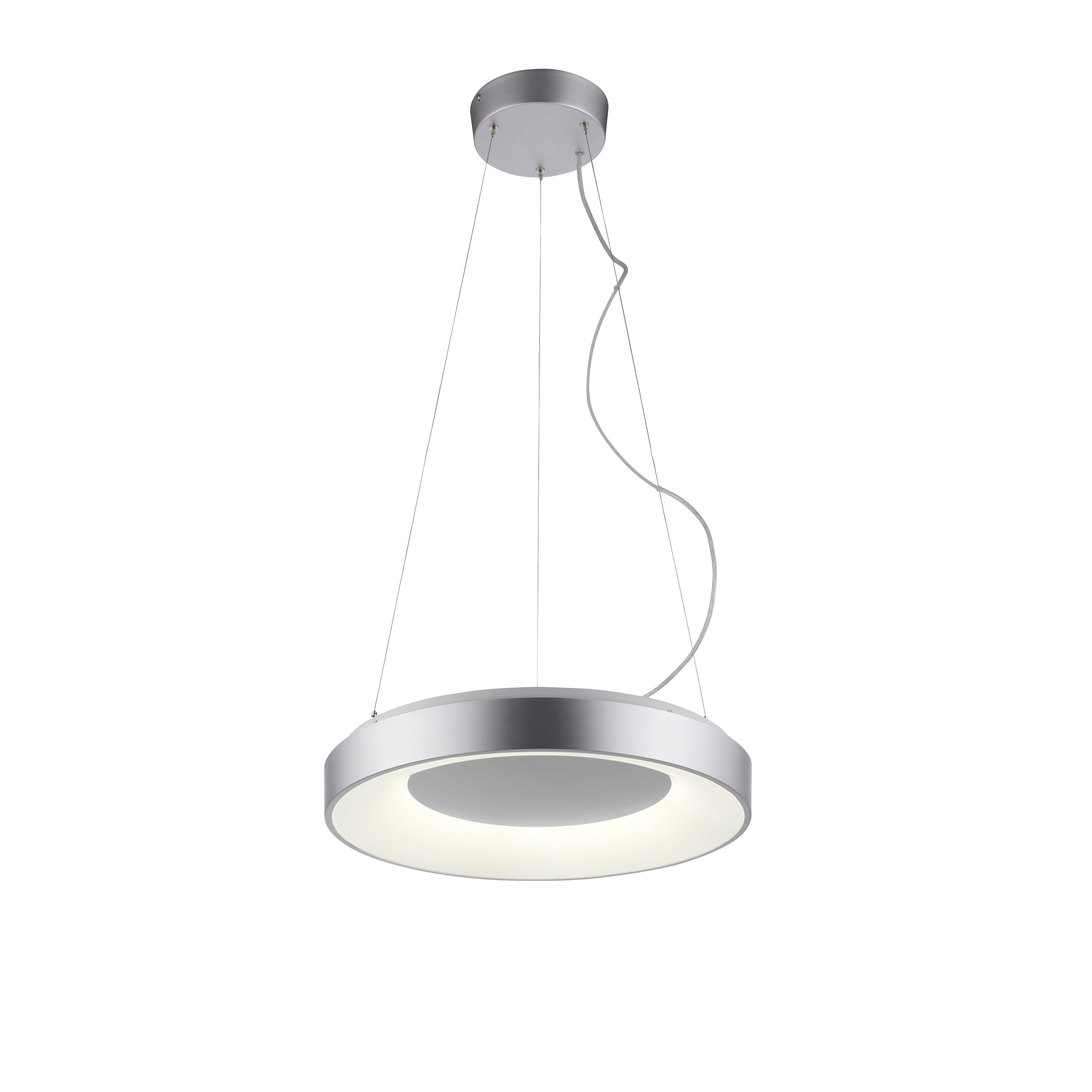LED-Pendelleuchte KETO ANIKA 1-flammig in Farbe silber
