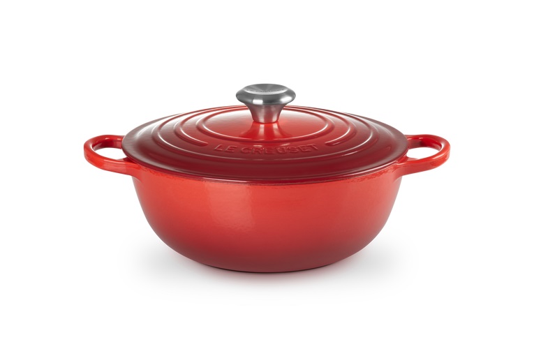 Le Creuset Bräter La Marmite 26cm in Farbe Kirschrot Le Creuset LA Marmite Ø ca. 26cm Kirschrot
