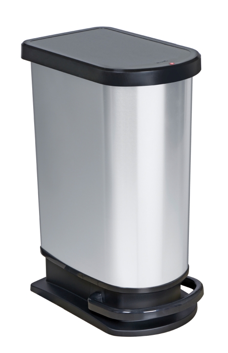 Rotho Treteimer mono PASO in Farbe Iml Silber