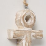 Boltze Dekoanhänger Jonte H:18 cm JONTE in Mango weiß/Jute, Zubehor, Kreuz, Symbol