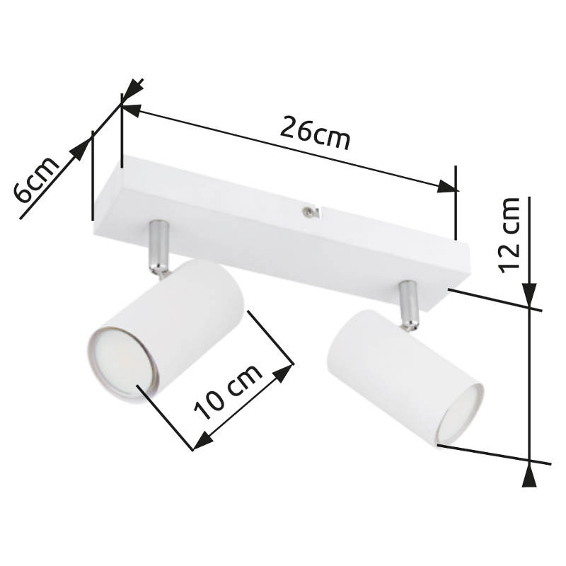 Strahler in Metall weiß, deckenlampe, spotlights, pendelleuchte, g9 spots, metallrahmen