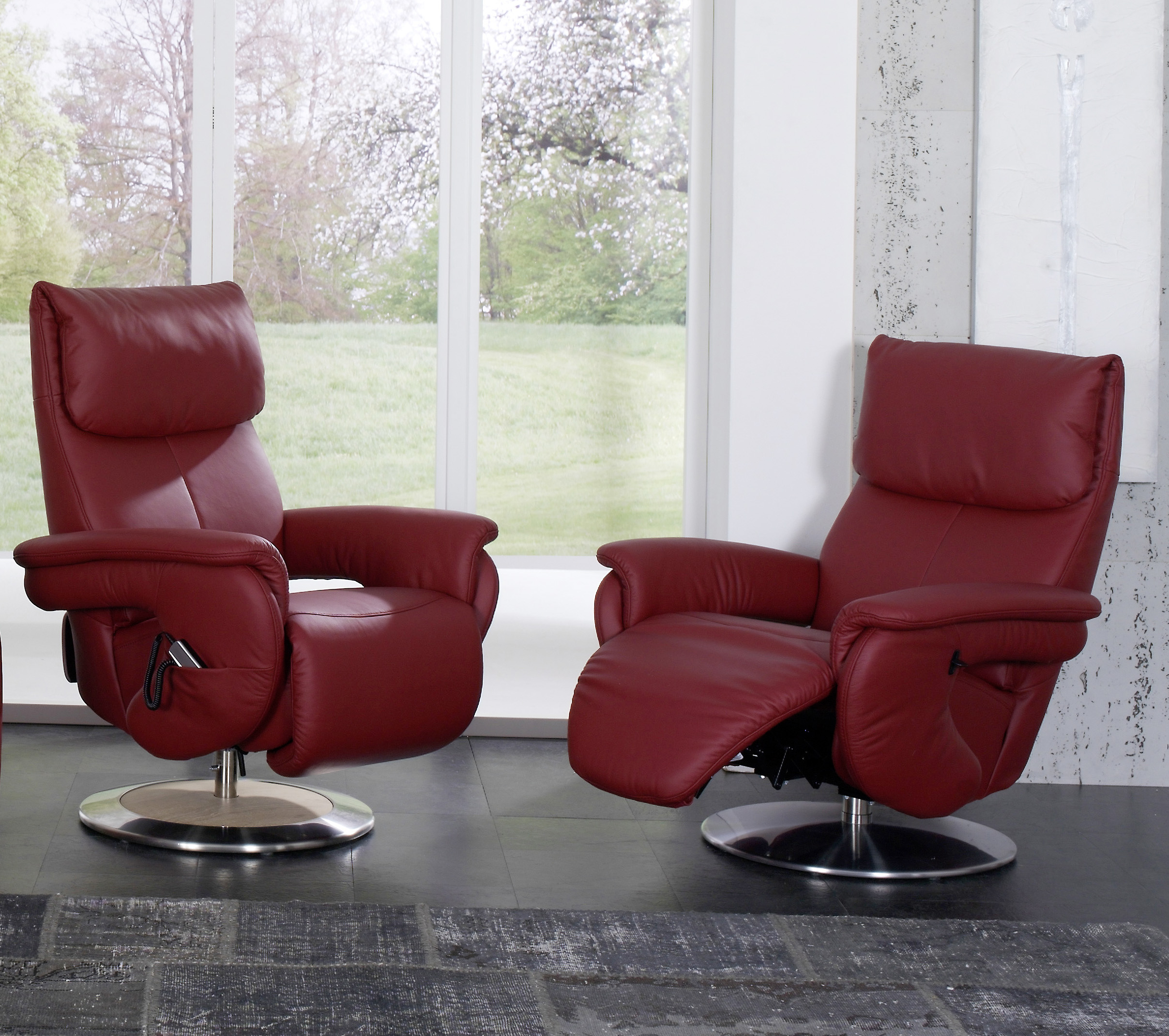 Himolla TV-Sessel Easy Swing in Longlife-Leder Kliff elektrisch verstellbar Himolla TV-Sessel Easy Swing in Longlife-Leder Kliff elektrisch verstellbar