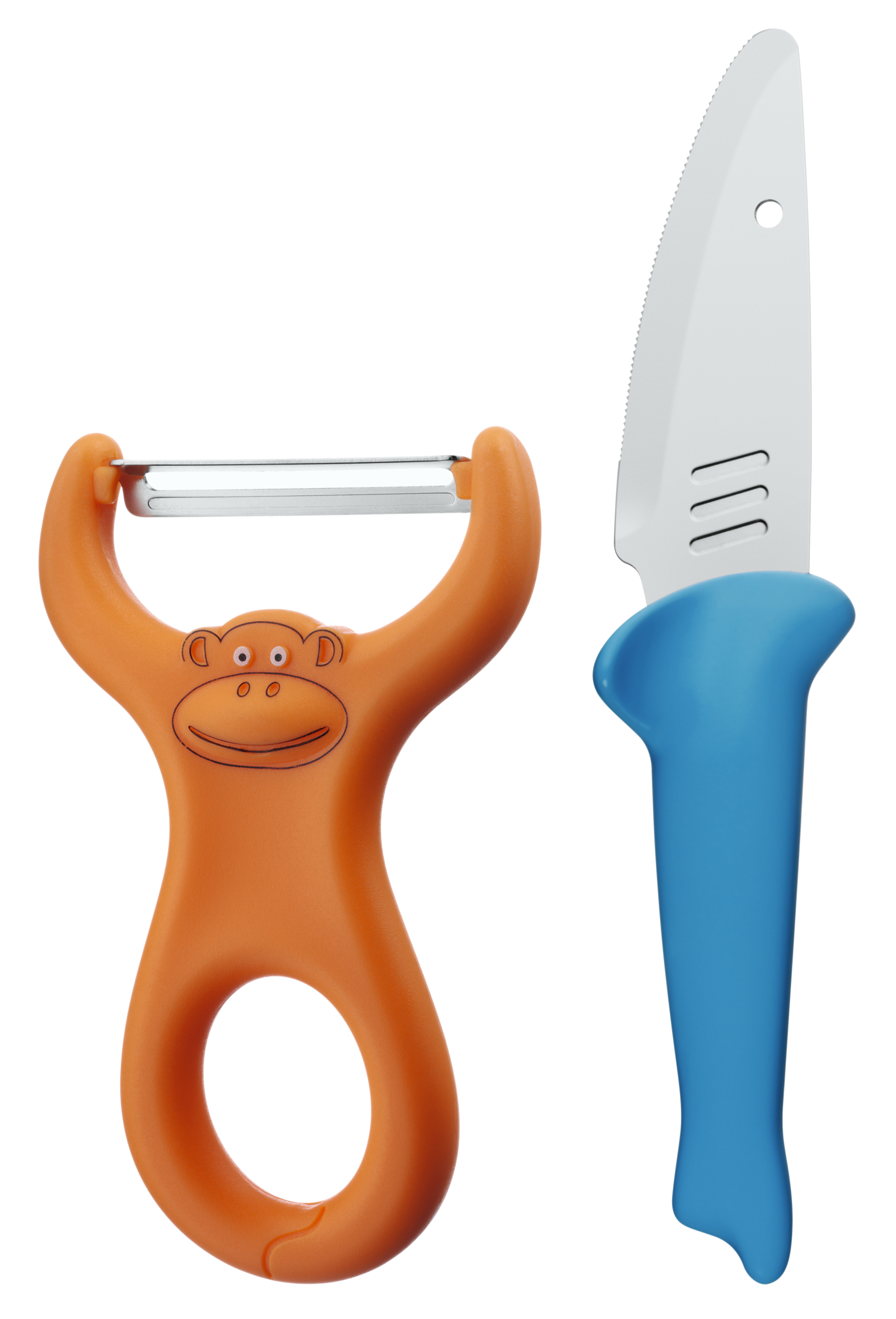 WMF Kinderkoch-Set mit Gemüseschäler und Messer, 2-teilig in blau WMF Kinderkoch-Set mit Gemüseschäler und Messer, 2-teilig in blau