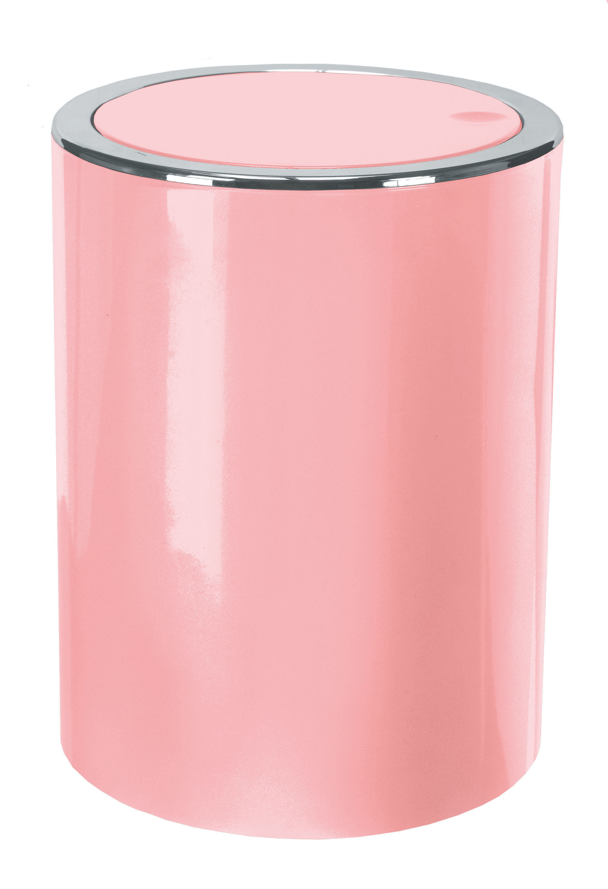 Kleine Wolke Kosmetikeimer CLAP ca. 19x19cm in Farbe Magnolie, Mülleimer, Abfalleimer, Pink, Rund, Metallisch, Mülleimer, pink, Zylinder, Metallrand, Küche