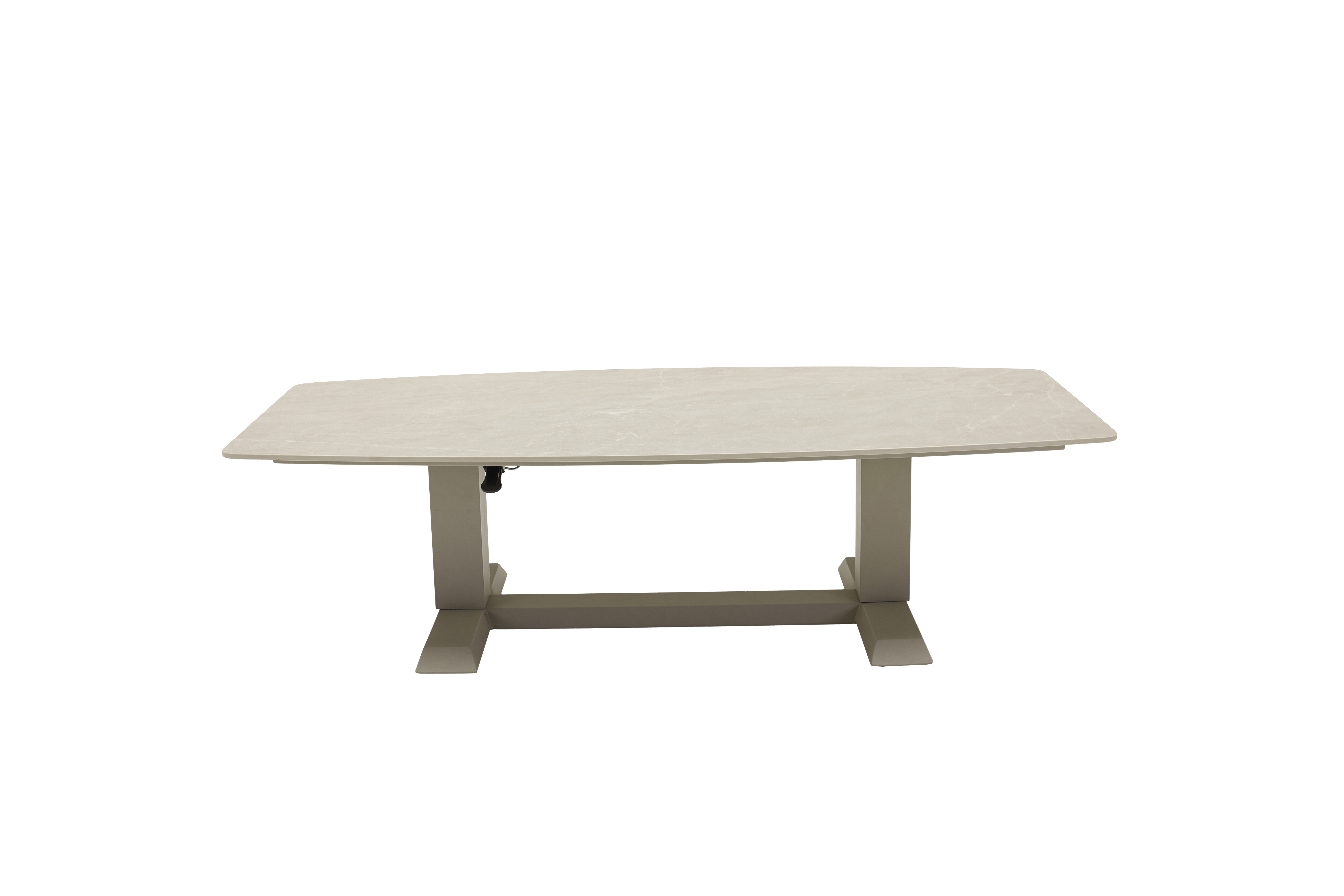 Tisch TERANO in Beige, Esstisch, Stehtisch, Marmoroptik, Holzoptik, Küchentisch