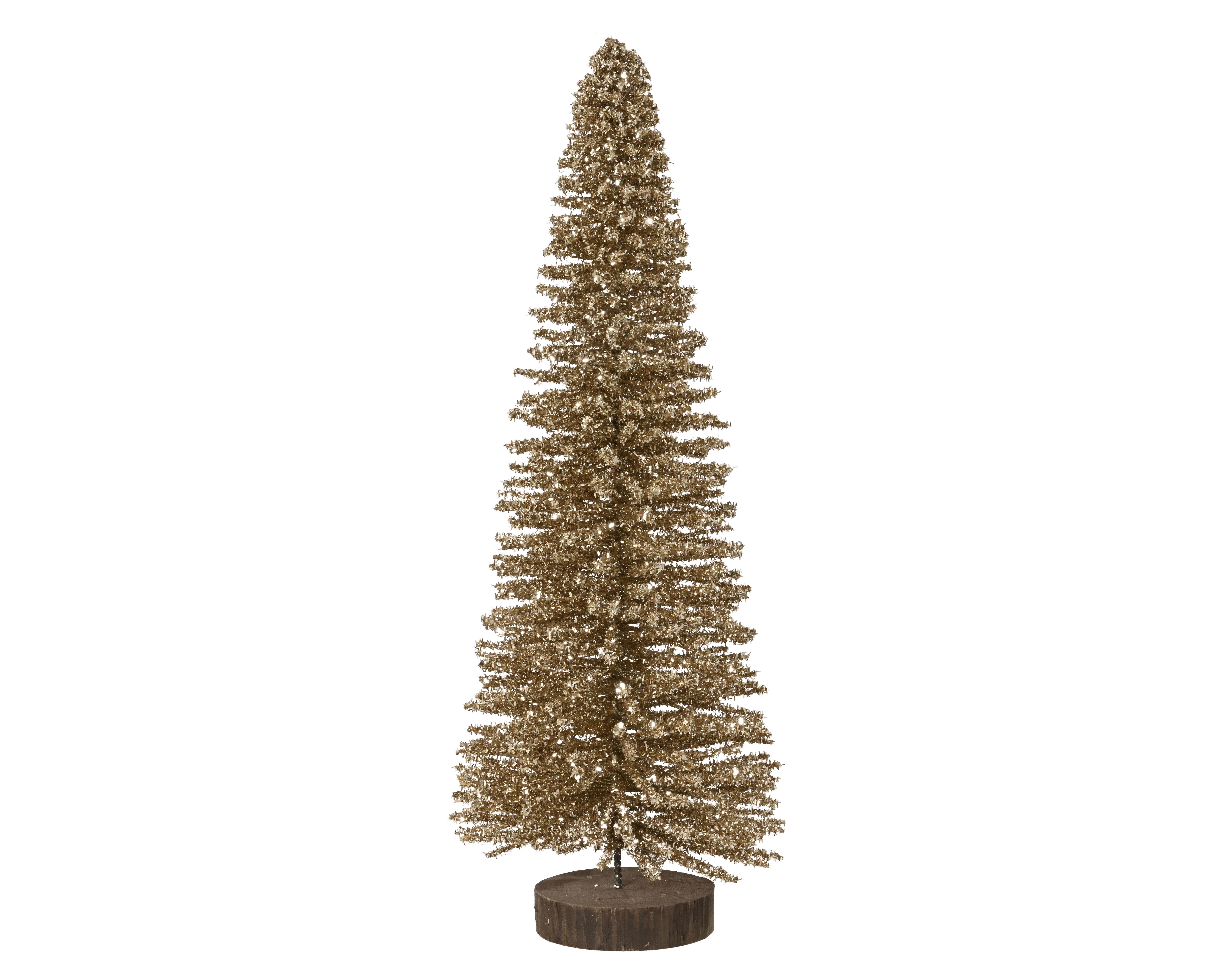 Kaemingk Baum bambus auf Fuss 537432 ca. H60 cm, D24 cm in Metallfarben, Pflanze, Baum, Weihnachten, Weihnachtsdekorationen, Festival
