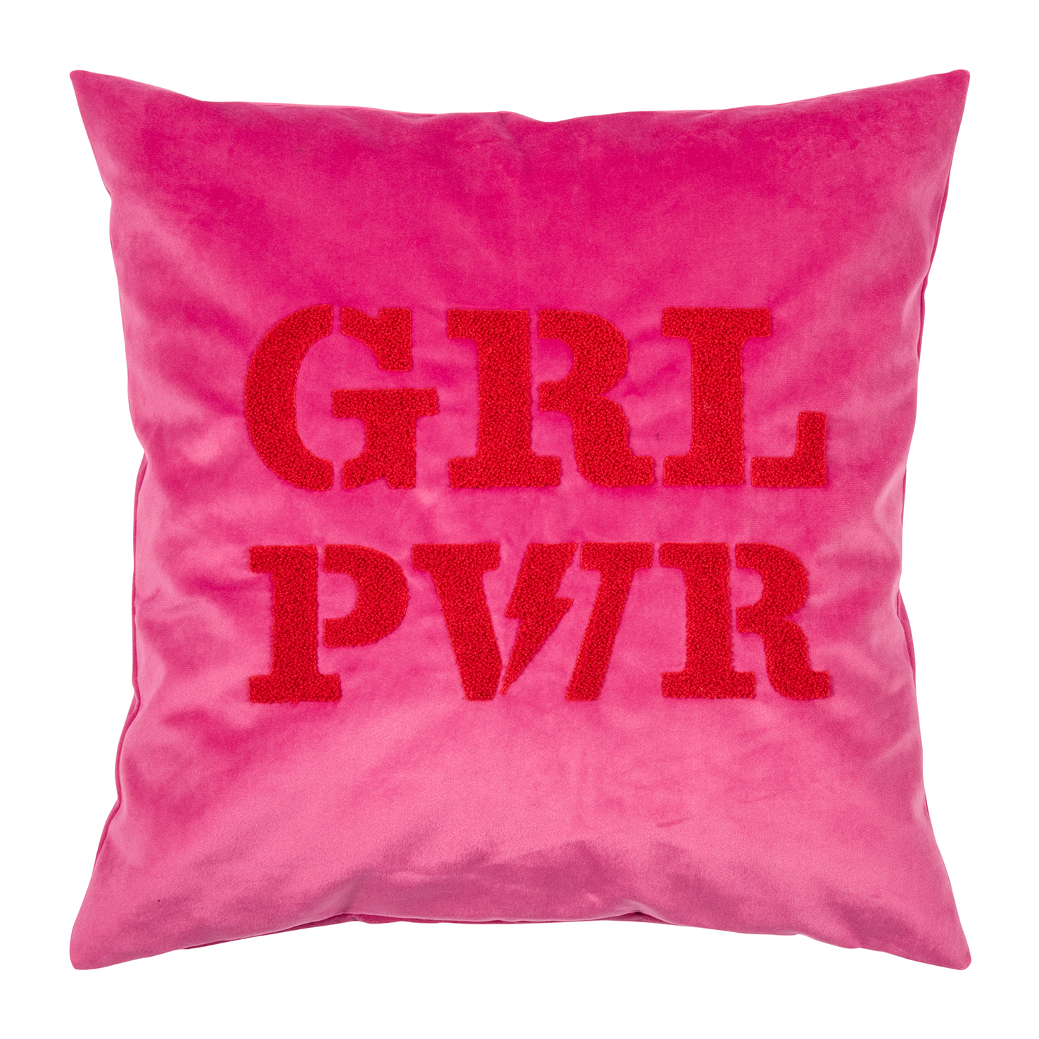 Pad Home Design Kissenhülle 45 x 45 cm GRL PWR ca. 45x45 cm in Quadratisch red-hot pink