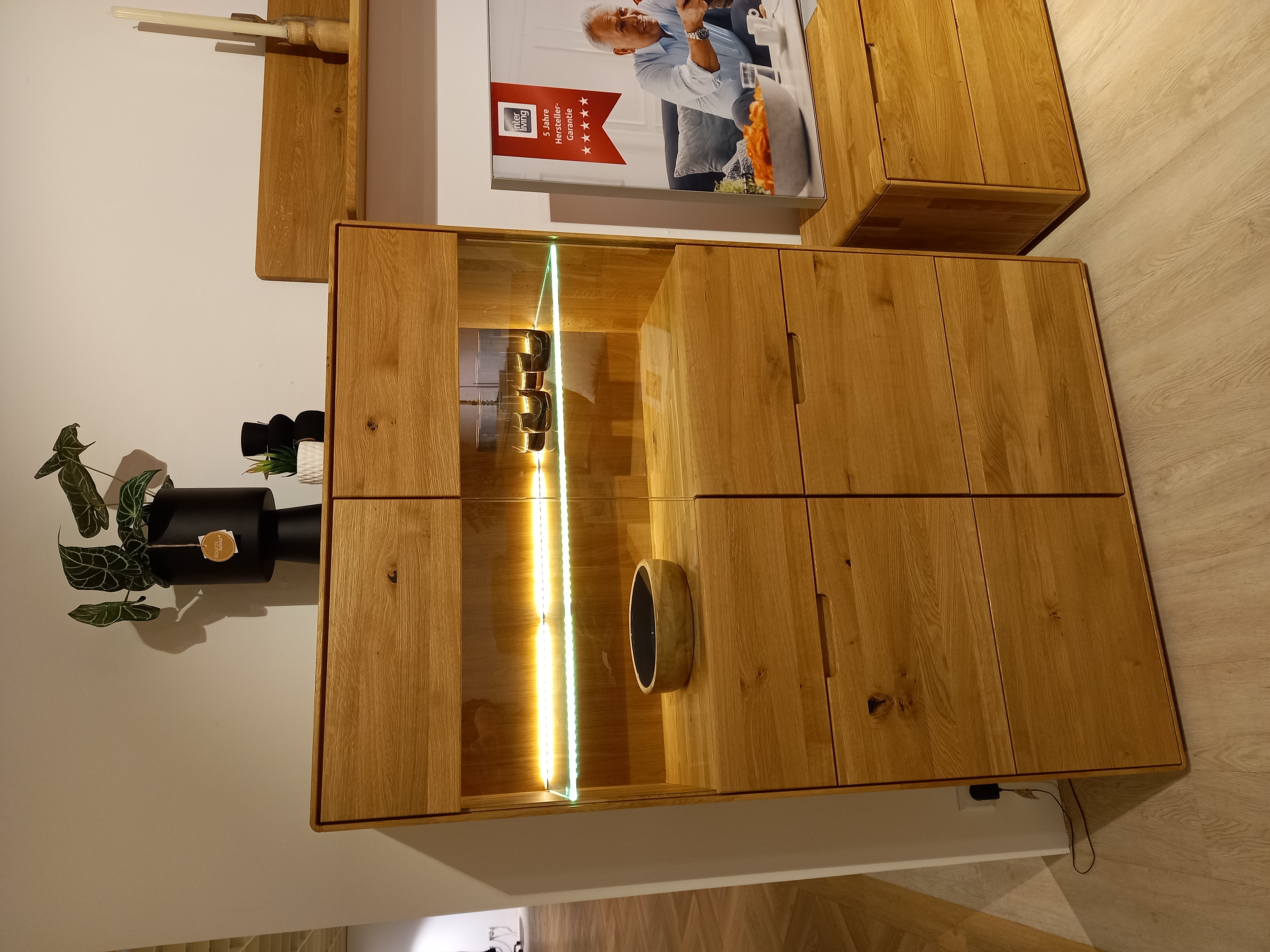 Highboard III WZ-0663 in Holzfarben Highboard III, Innenarchitektur, Holz, Hartholz, Sperrholz, Mobiliar