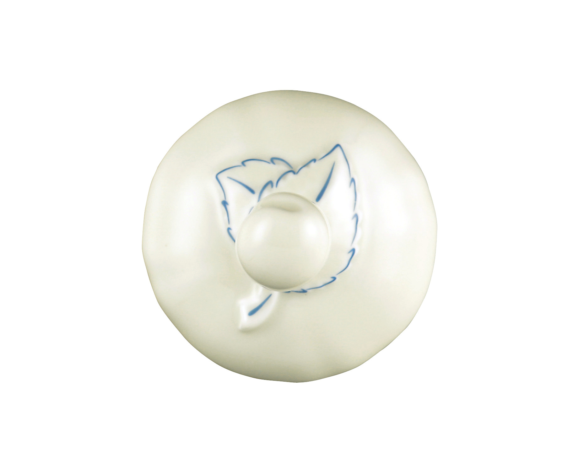 Seltmann Weiden Deckel zur Zuckerdose 0,21 l Marieluise 44714 Blütenmeer , Porzellan, Knopf, Weiß, Blau Akzente, Dekorativ