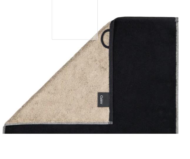 Cawö Gästetuch 30x50 cm WE LOVE DOG in 93 schwarz/beige
