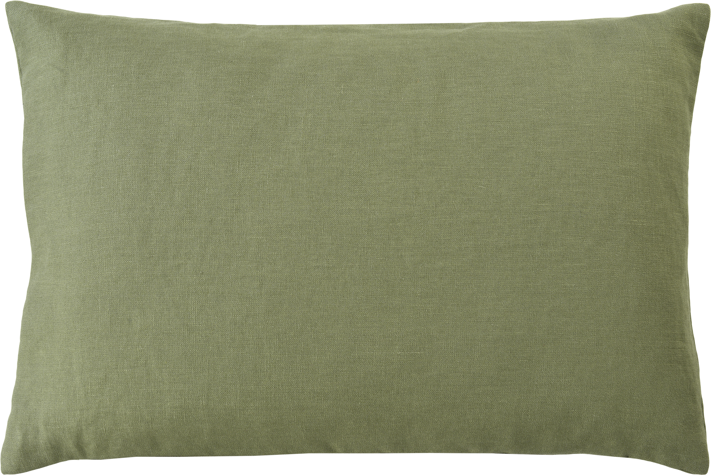 Sander Kissenhülle LINEA ca. 34x50cm in Farbe sage, Kissen, Kissenbezug, Olivgrün, Leinenoptik, Textil
