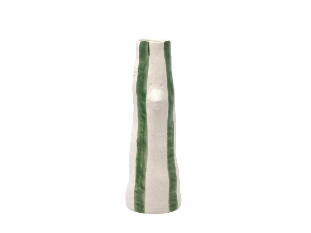 Villa Collection Vase mit Schnabel und Wimpern in Farbe grün