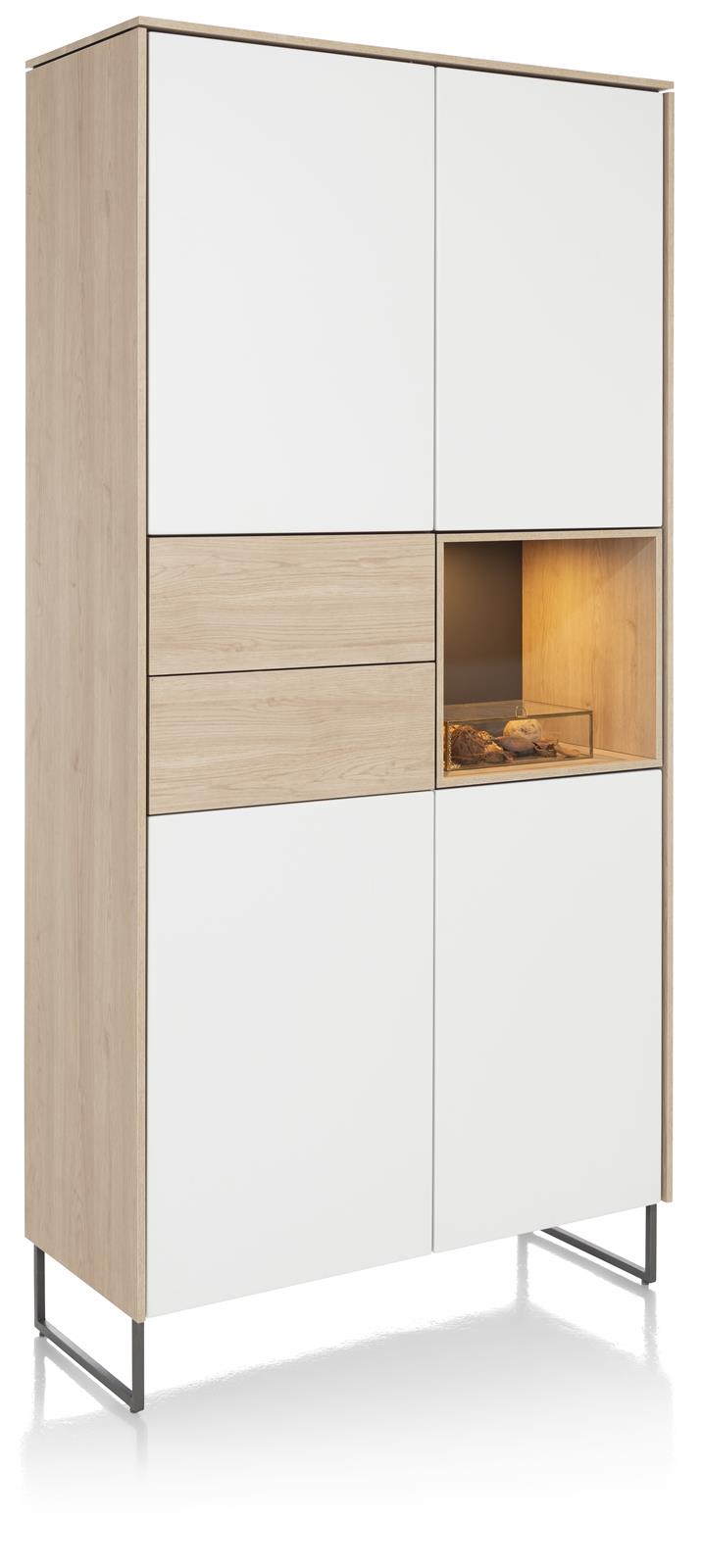 XOOON Schrank LINDFIELD ca. B100 H205 T42 cm in Laminato/HDF weiß