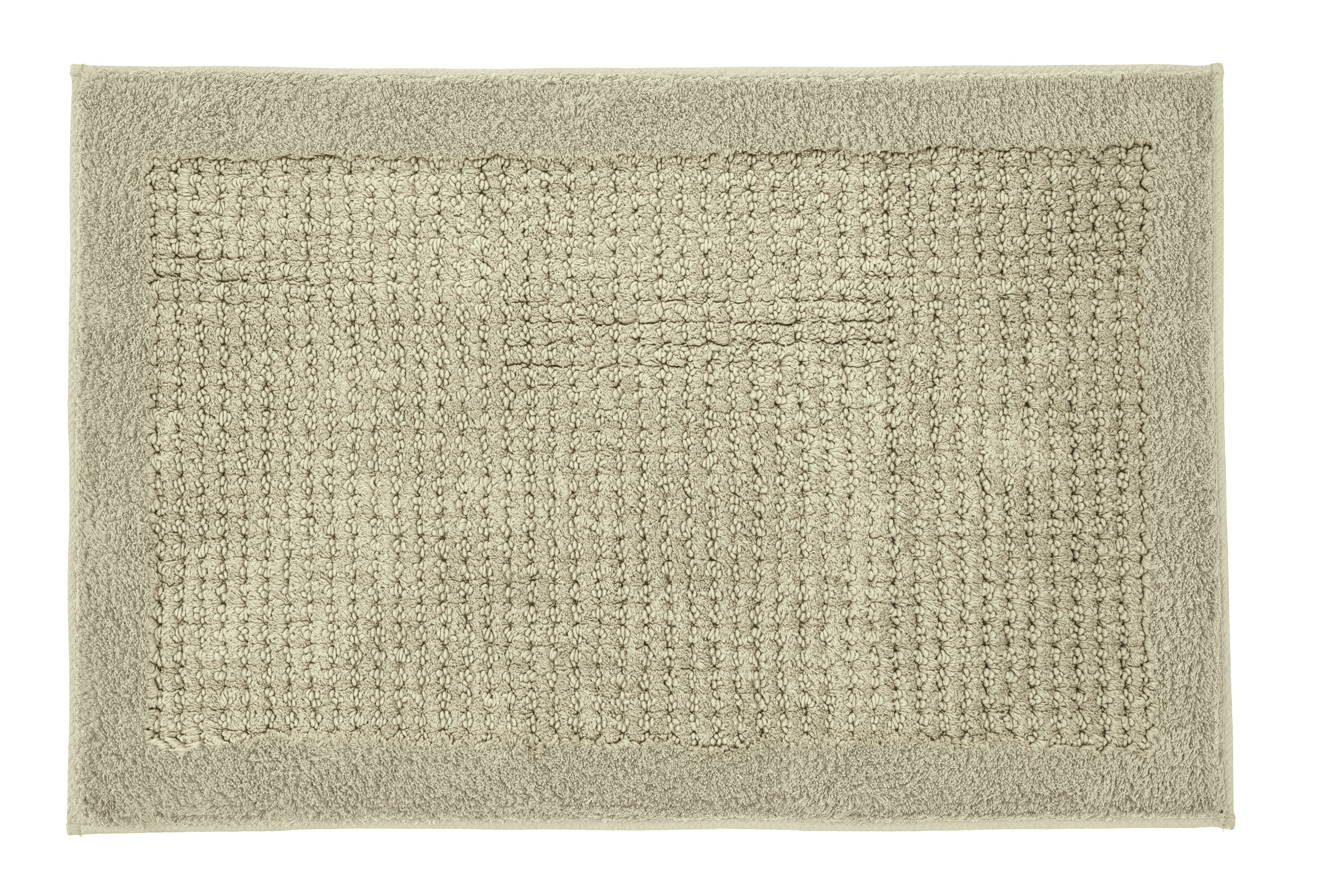 Kleine Wolke Badteppich NET ca. 80x140cm in Farbe Schilf, handtuch, badezimmer, tuch, textil, frottee