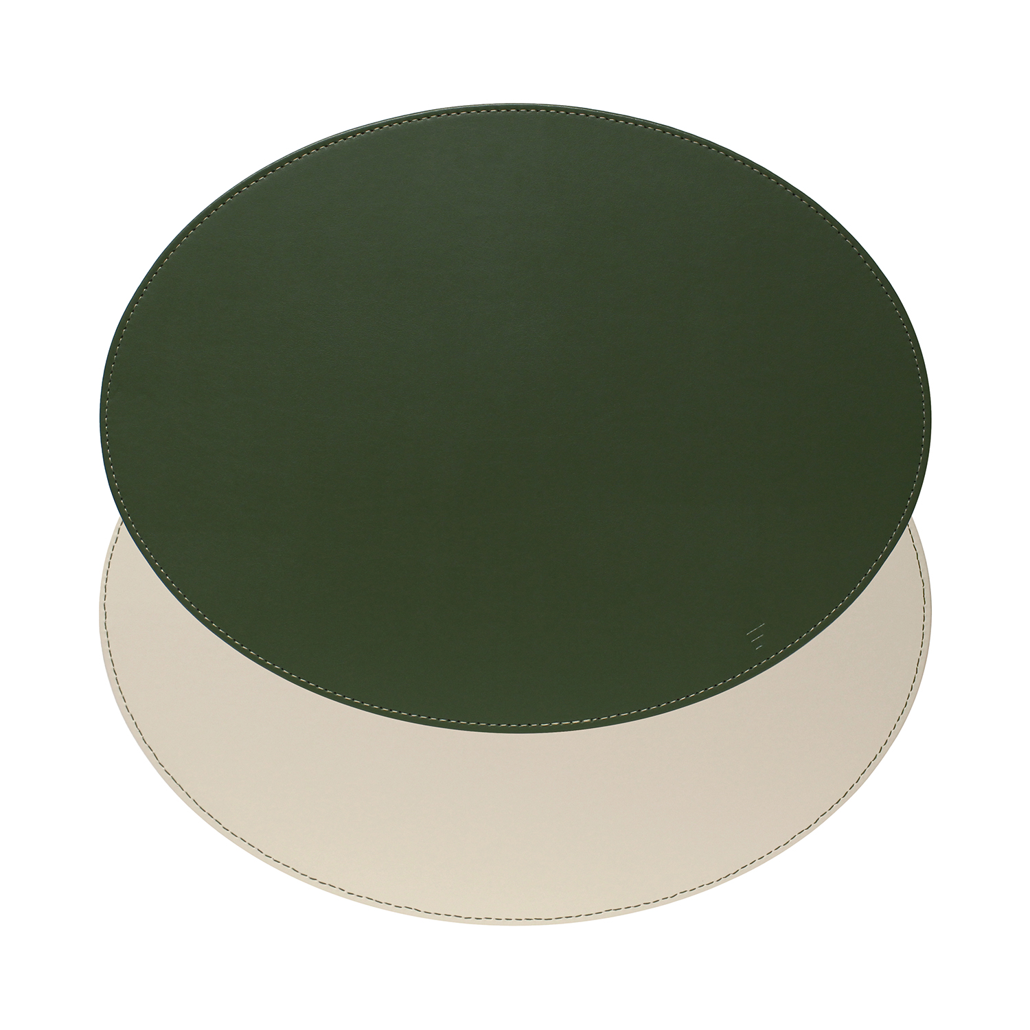 Profino DUO Platzset, Oval, Olive/Elfenbein Tischset 45x34cm