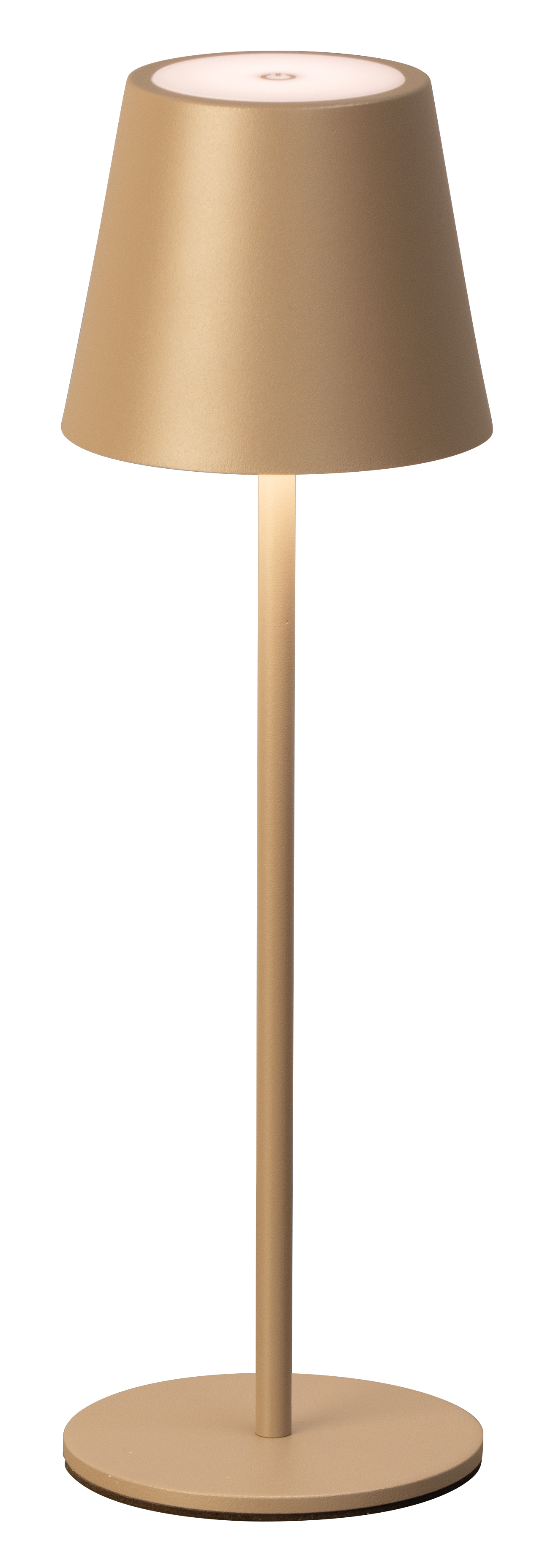 FH Lighting LED-Tischleuchte VILETTO in Metall grau-braun, Tischlampe, Stehleuchte, Gold, Schirm, Holzoptik