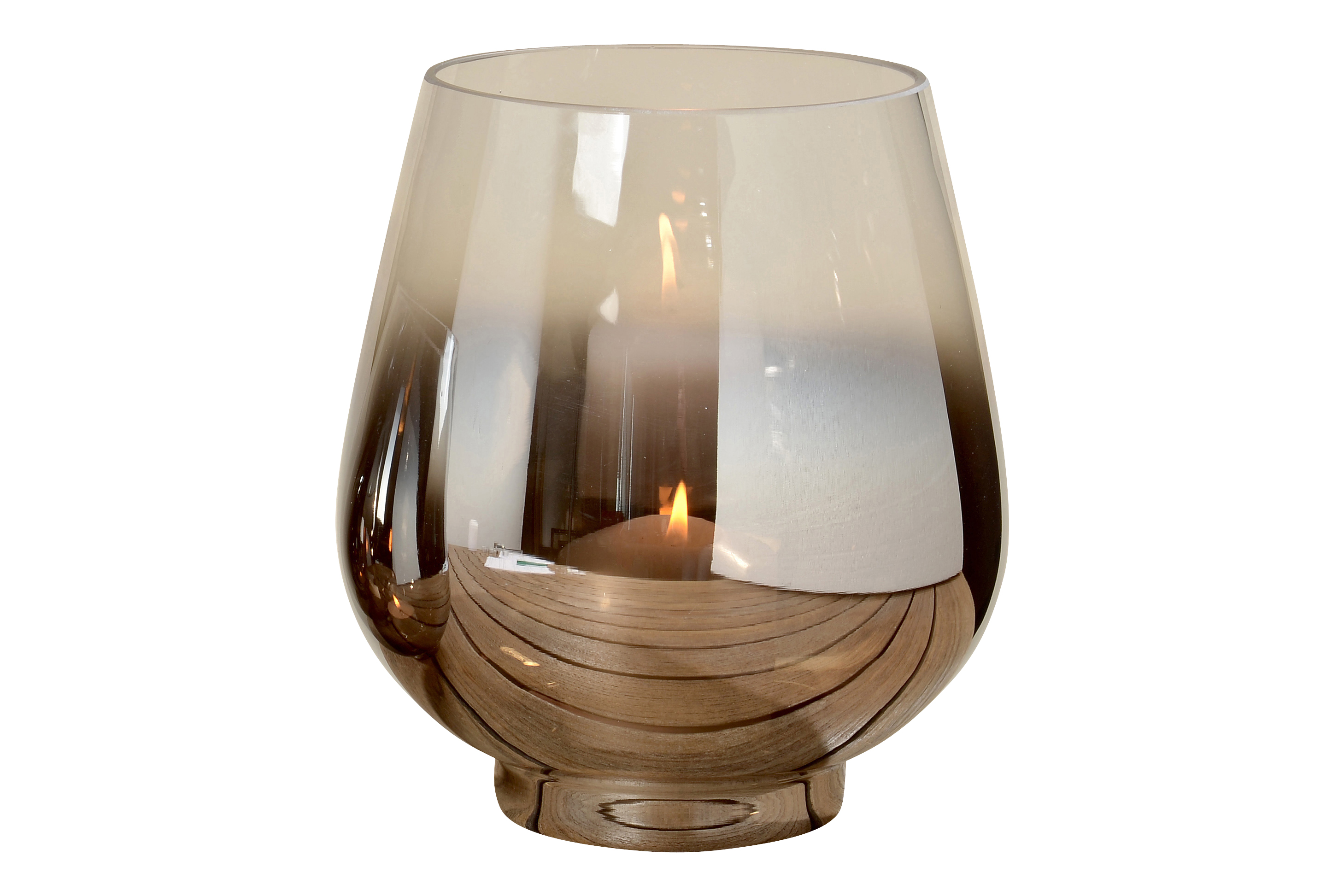 Boltze Windlicht Grazia in Farbe Glas lackiert Farbmix
