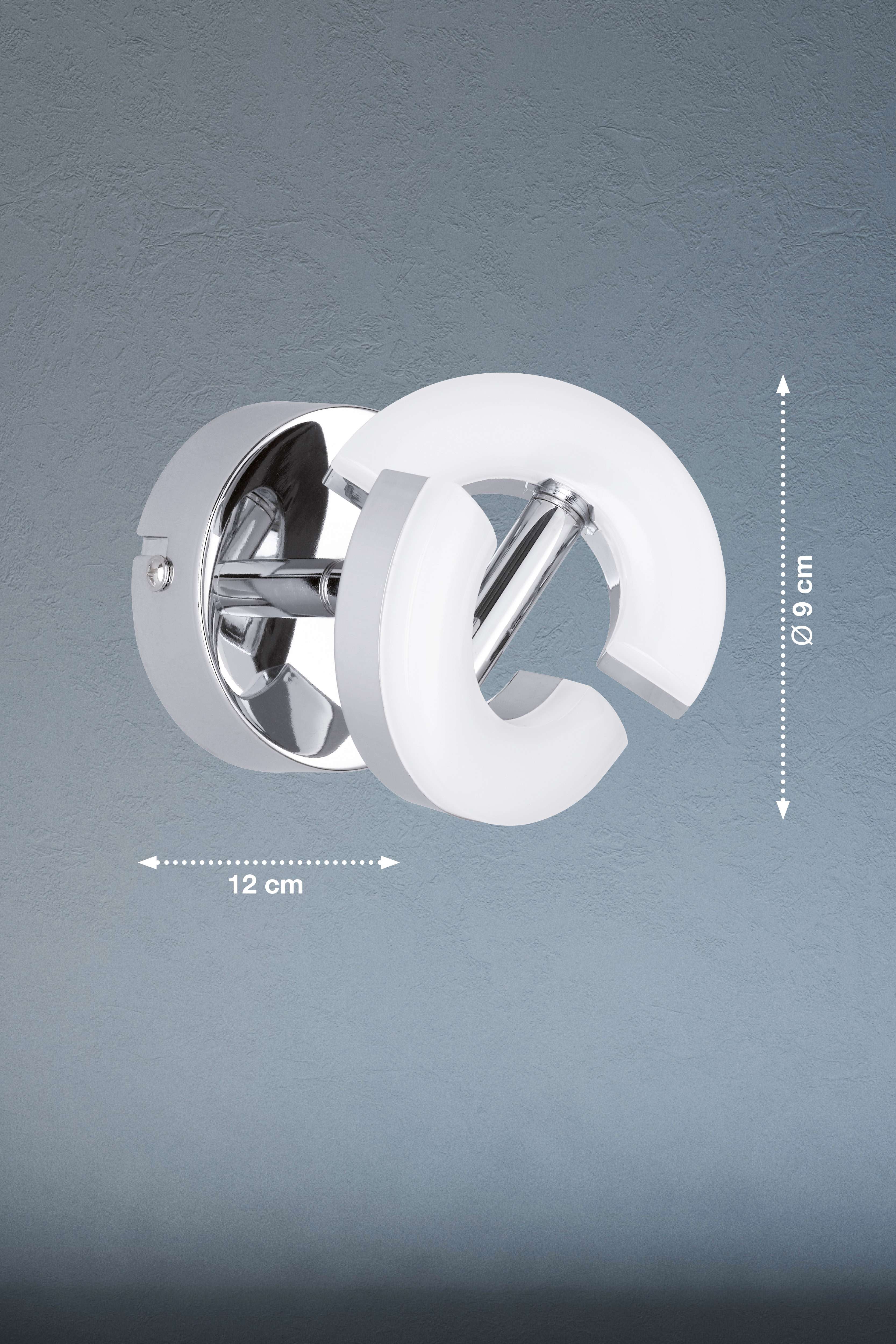Fischer & Honsel LED-Deckenleuchte DONUT in Chrom
