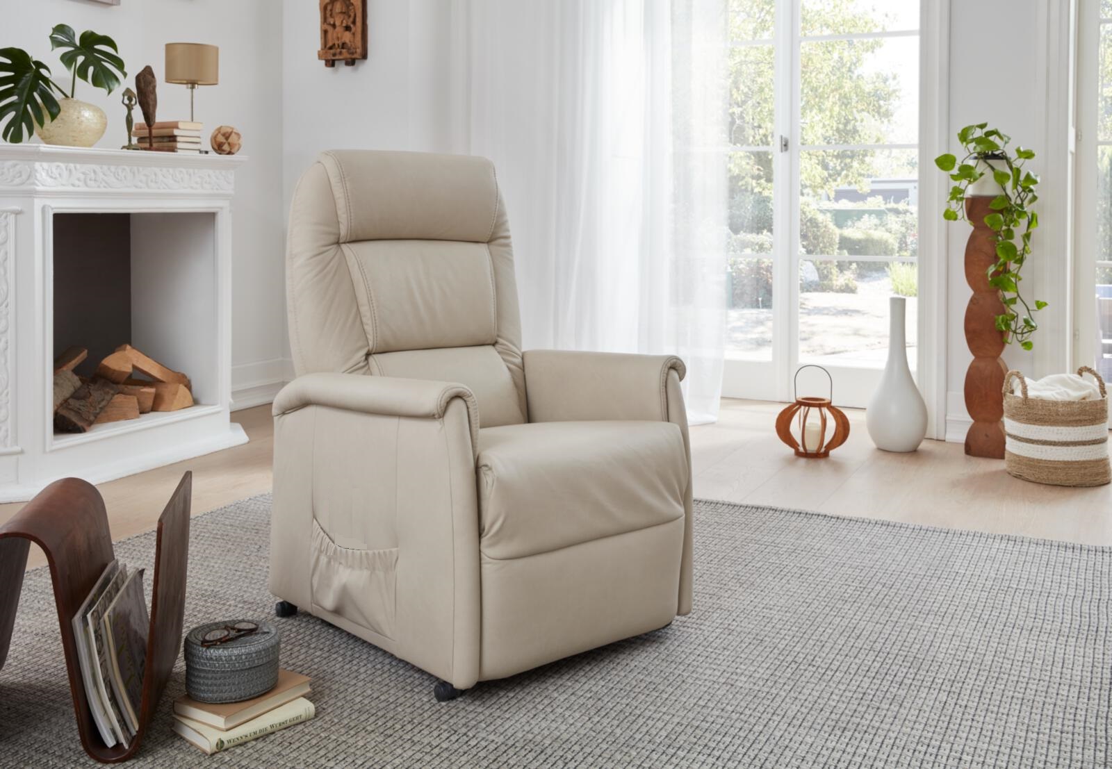 Himolla Relaxsessel QUARTETT in Leder Longlife kliff, Moebel, Stuhl, Sessel, Teppich, Lehnsessel