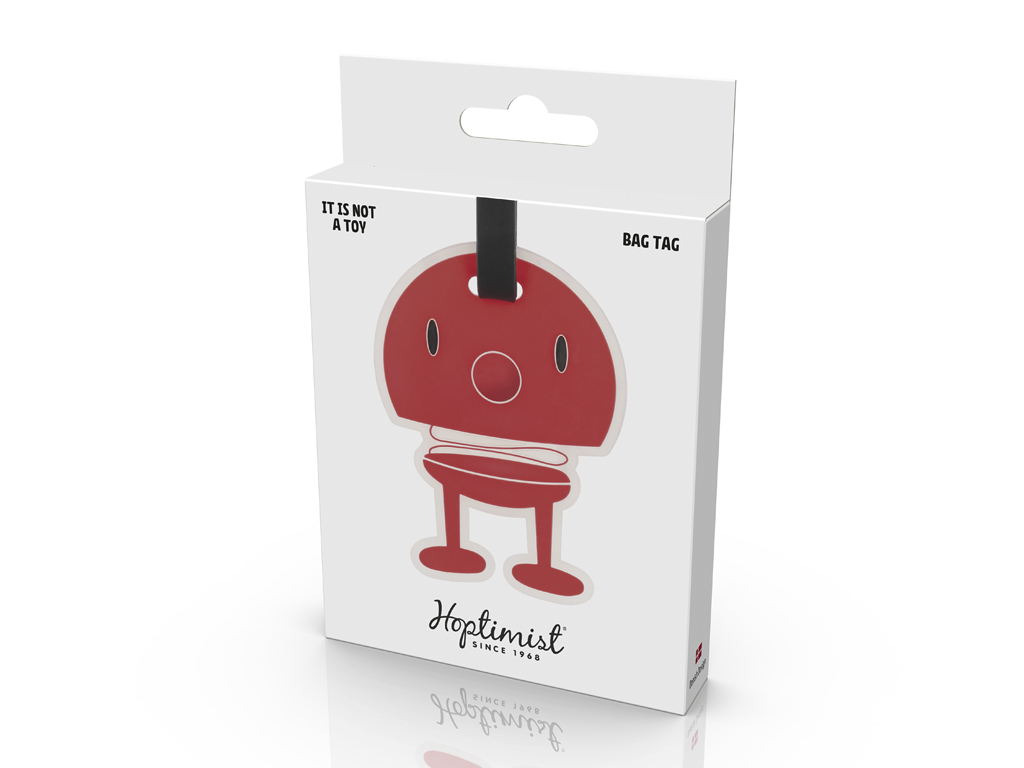 F&H Hoptimist BAG TAG in Farbe Rot F&H Hoptimist BAG TAG in Farbe Rot