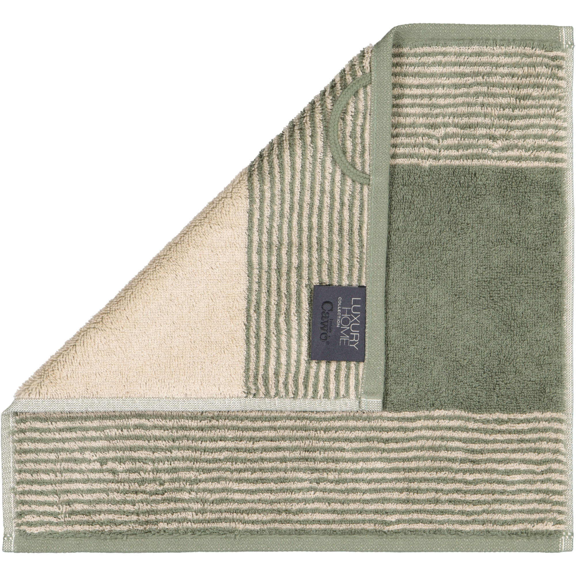 Cawö Seiftuch TWO-TONE 30x30cm in Farbe field Cawö Seiftuch TWO-TONE 30x30cm in Farbe field