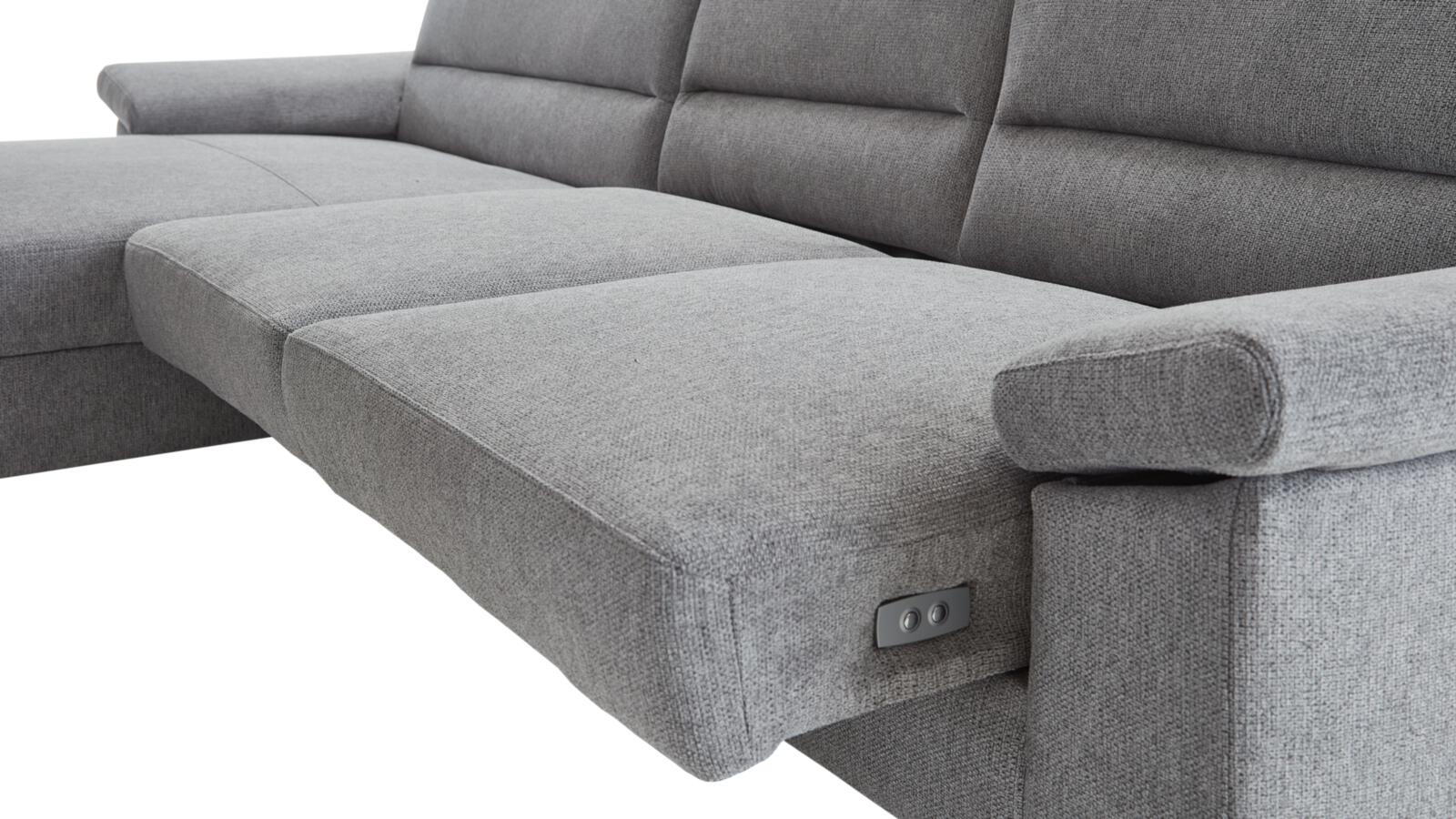 Dietsch Polsterecke ENJOY SELECT ca.185x305cm in Mito platin, Couch, Mobiliar, Kissen, Dekoration für Zuhause