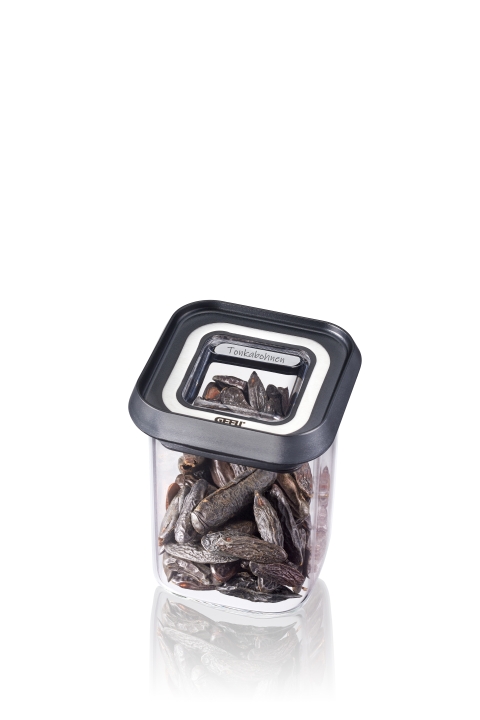 GEFU Vorratsdose PANTRY in Farbe schwarz/silber
