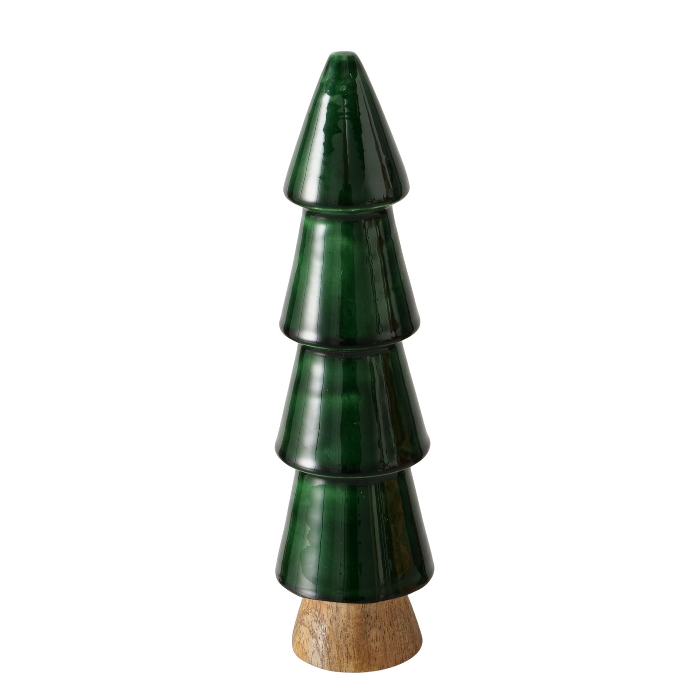 Boltze Dekoaufsteller Freya in Farbe Mango dunkelgrün, Schach, Spiel, Rauchrohr