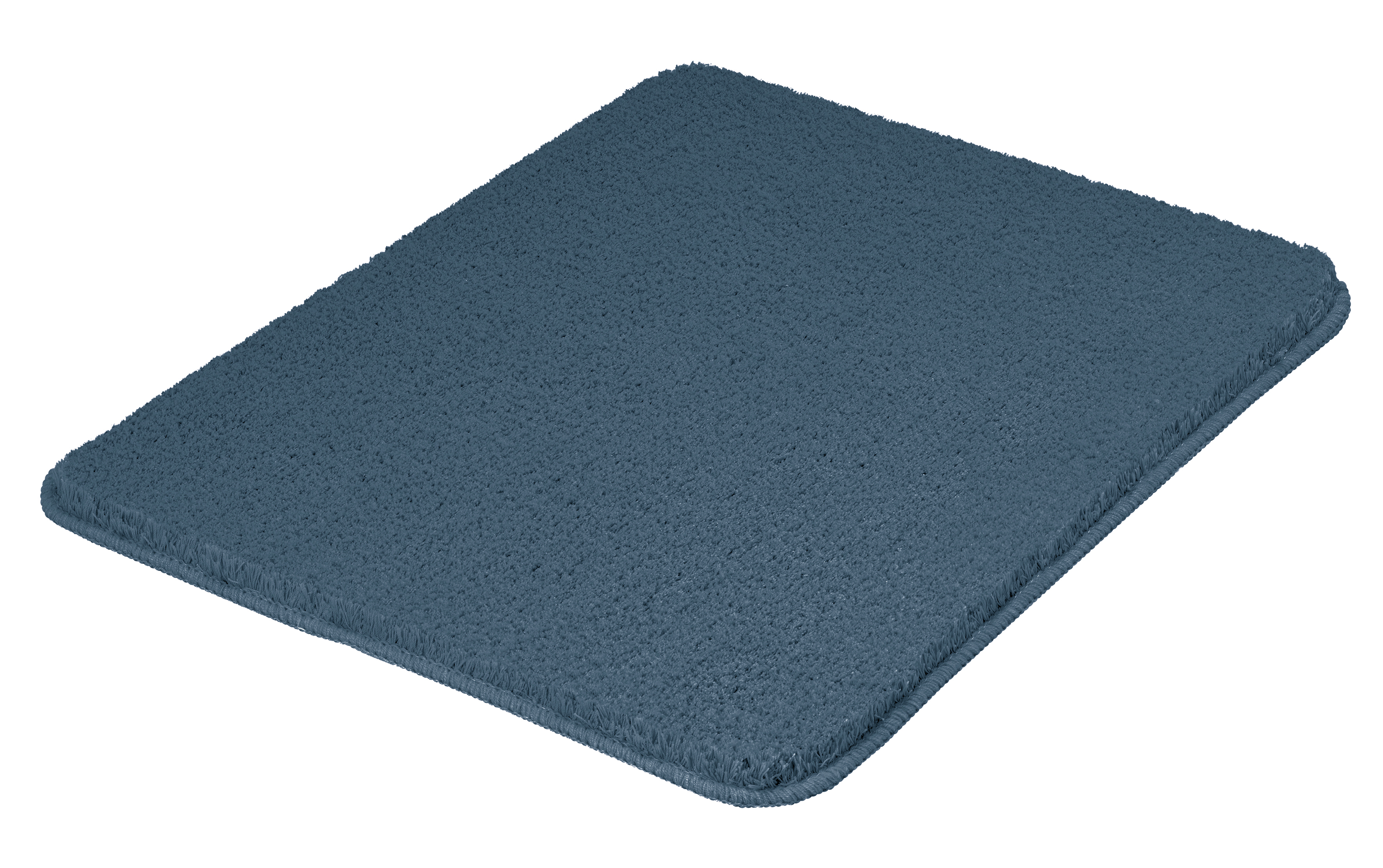 Kleine Wolke Badteppich MARCO ca. 50x60cm in Farbe Stahlblau, Badematte, Blau, Shaggy, Teppich, Bodenmatte