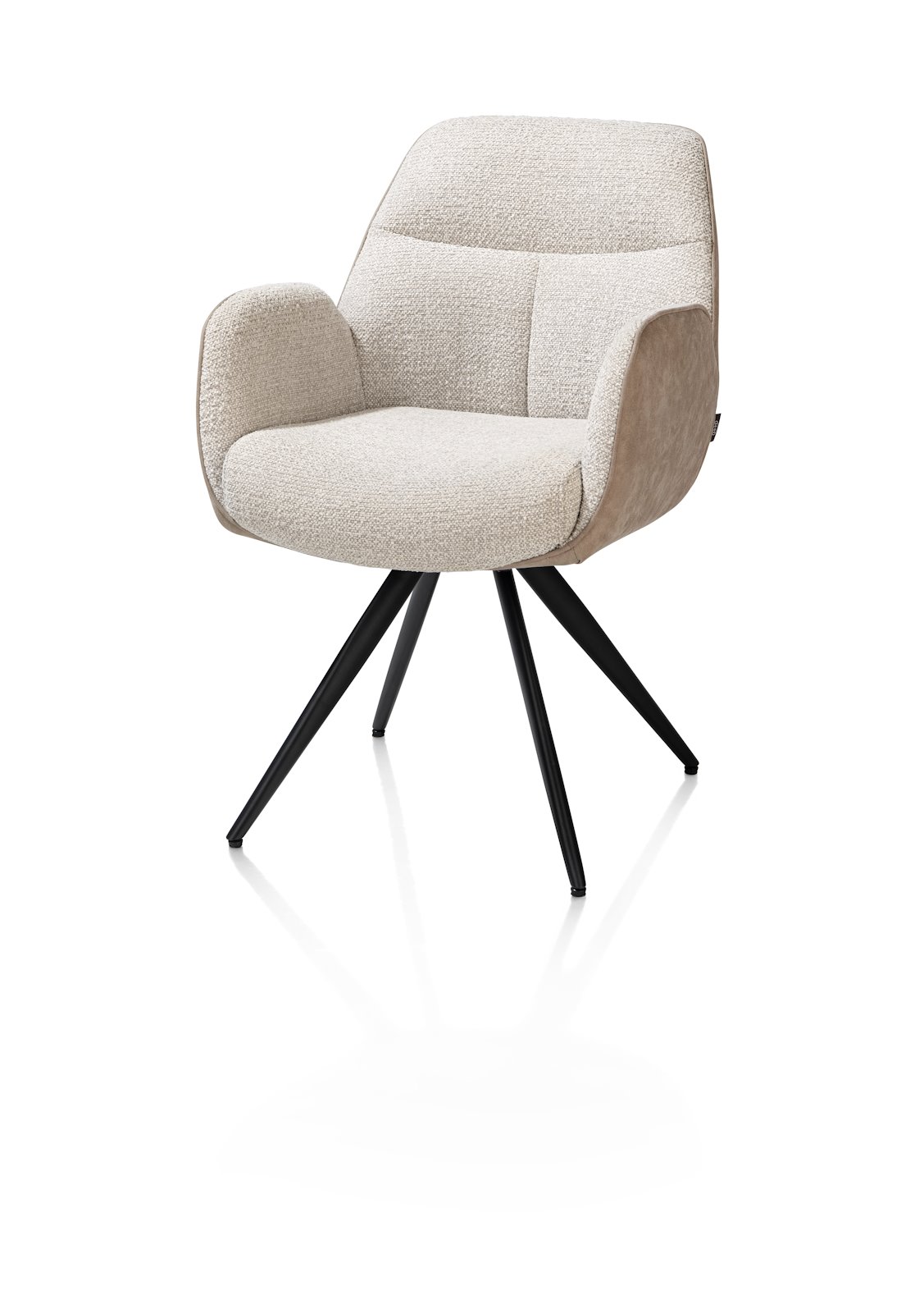 Henders & Hazel Armlehnstuhl PIPPA ca. B57 H85 T66 cm in Stoffkombi Oregon/Sevilla Henders & Hazel Armlehnstuhl PIPPA ca. B57 H85 T66 cm in Stoffkombi Oregon/Sevilla , Sessel, Stuhl, Beige, Polsterstuhl, Metallbeine