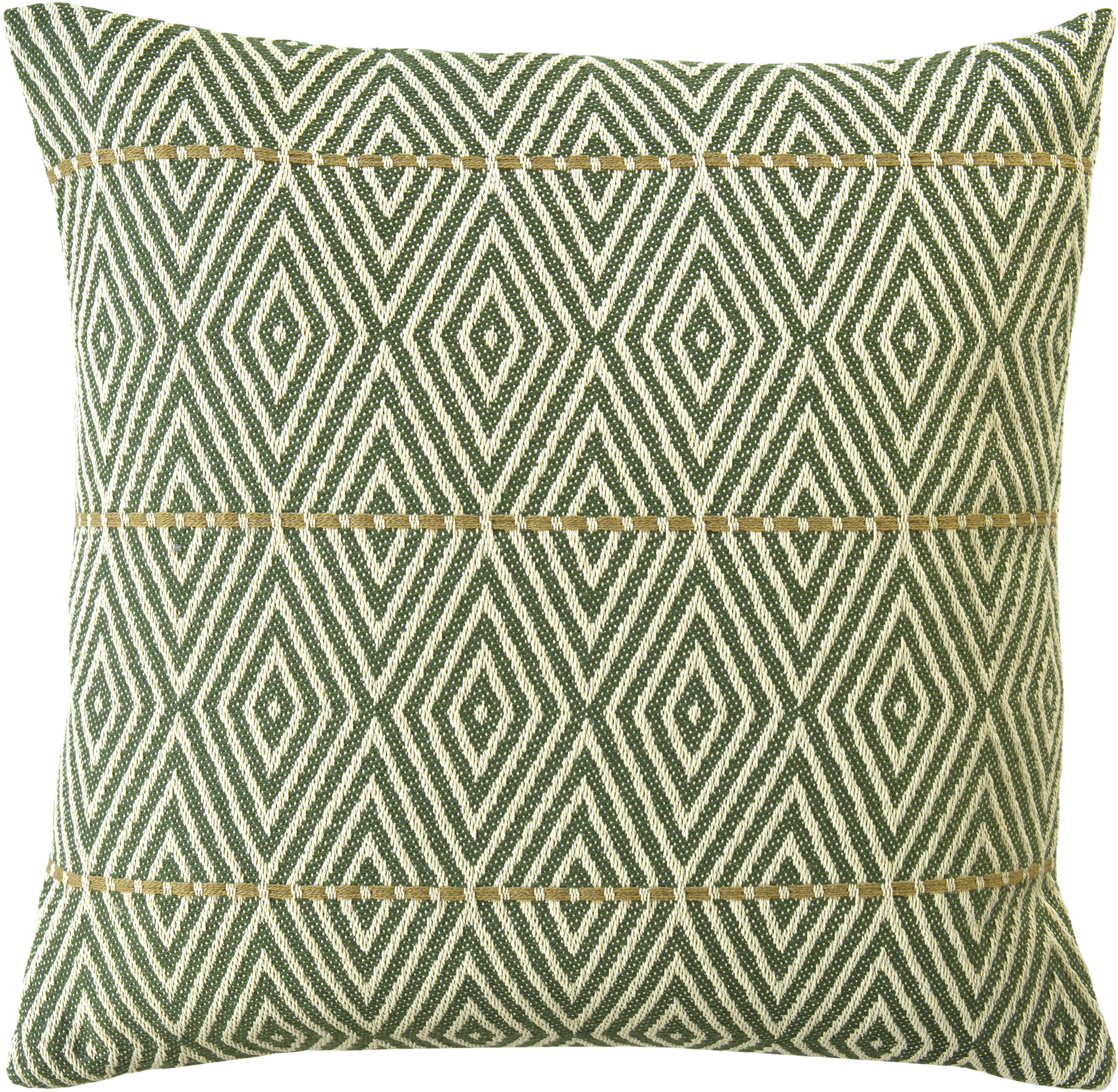Sander Kissenhülle RIALTO ca. 50x50cm in Farbe green, kissen, kissenbezug, geometrisches muster, grün, textil