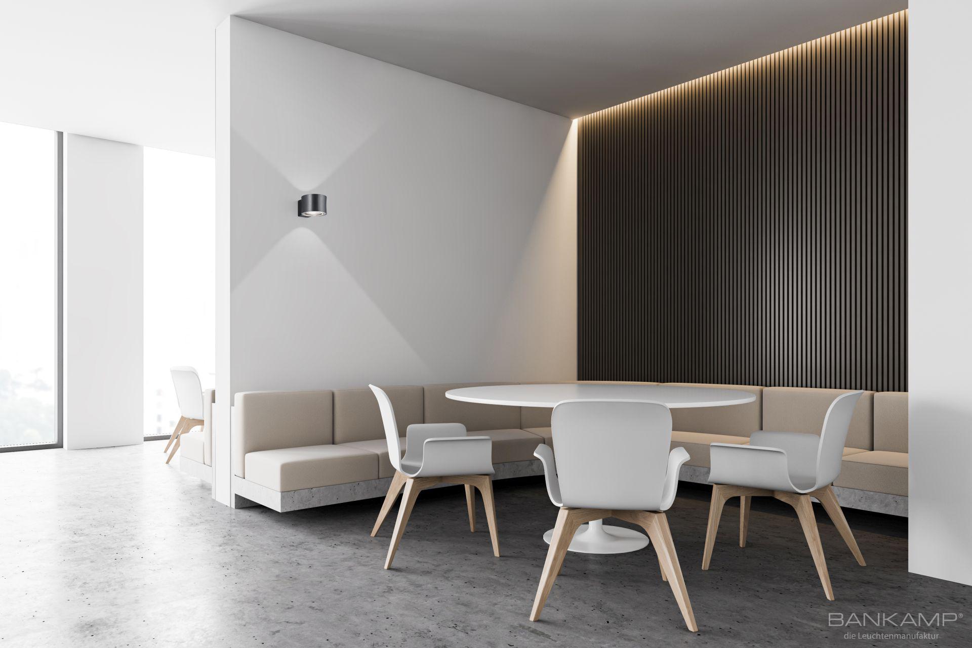 LED-Wandleuchte IMPULSE in anthrazit matt eloxiert