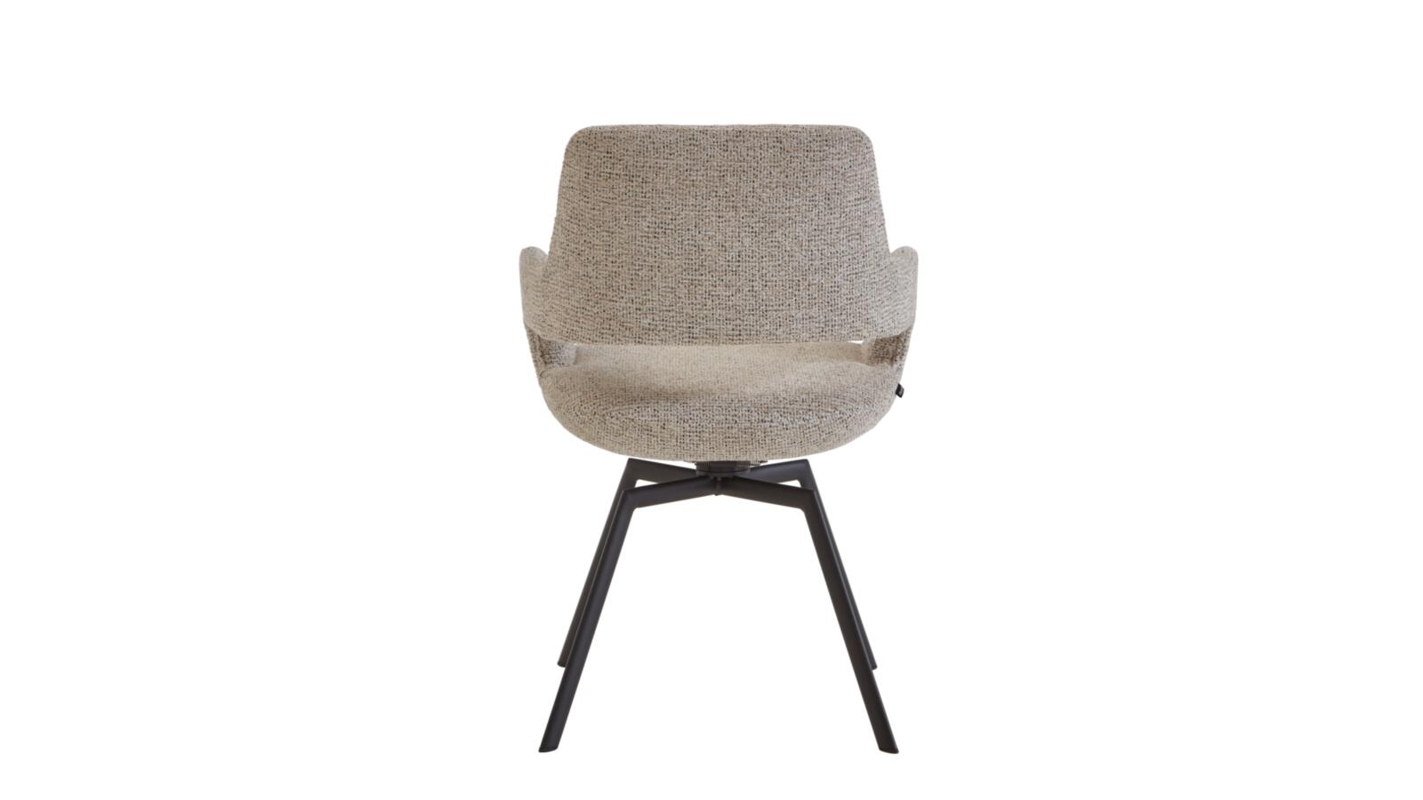 Venjakob Sessel JULY ca. B59 H86 T63 SH50 ALH65 cm in Stoff Hamburg sand