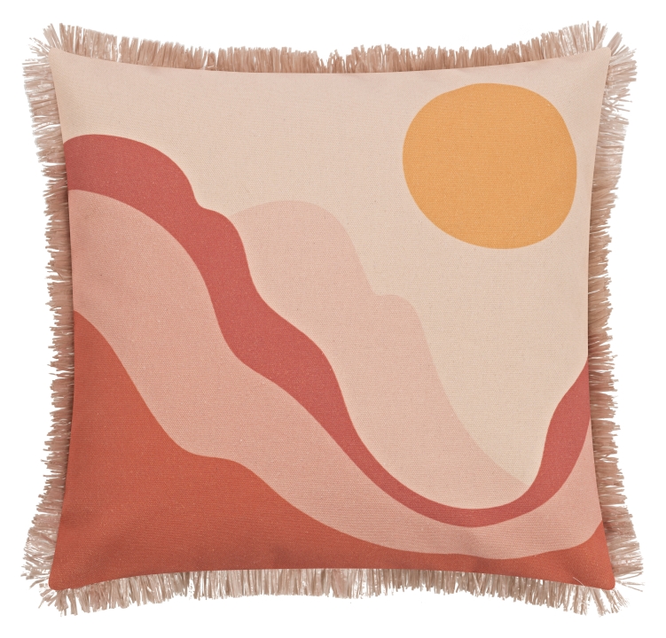 Magma Heimtex Kissenhülle SUNRISE 45x45cm in Farbe peach