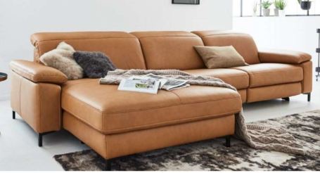 Interliving Rundecke INTERLIVING 4054 ca. 1786x347cm in Vivre / Vivre kurkuma Interliving Rundecke INTERLIVING 4054 ca. 1786x347cm in Vivre / Vivre kurkuma, Sofa, Ecksofa, Leder, Camel, Wohnzimmer