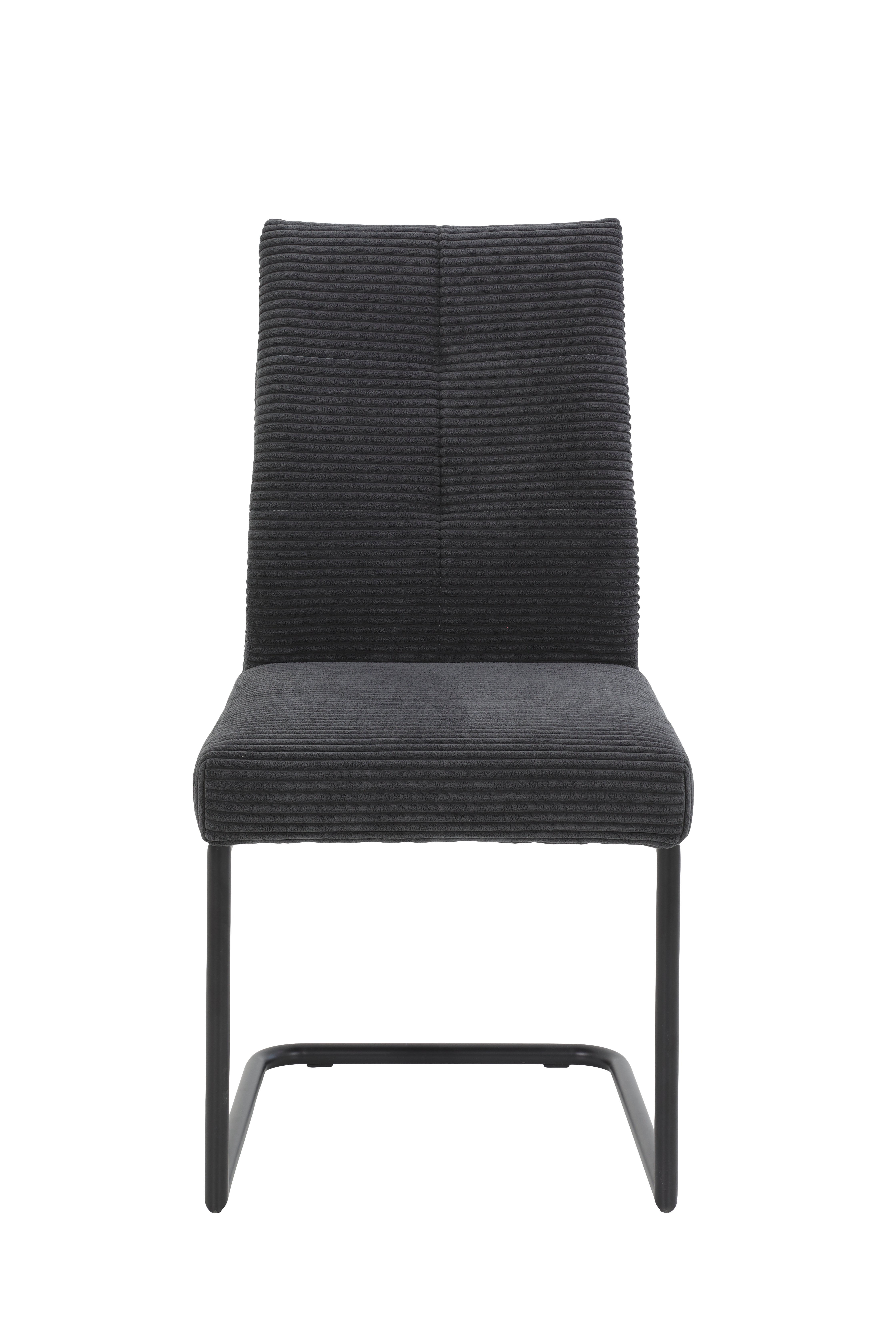 Schwingstuhl ca. B50 H99 T65 cm in 28 Breitcord quer anthrazit
