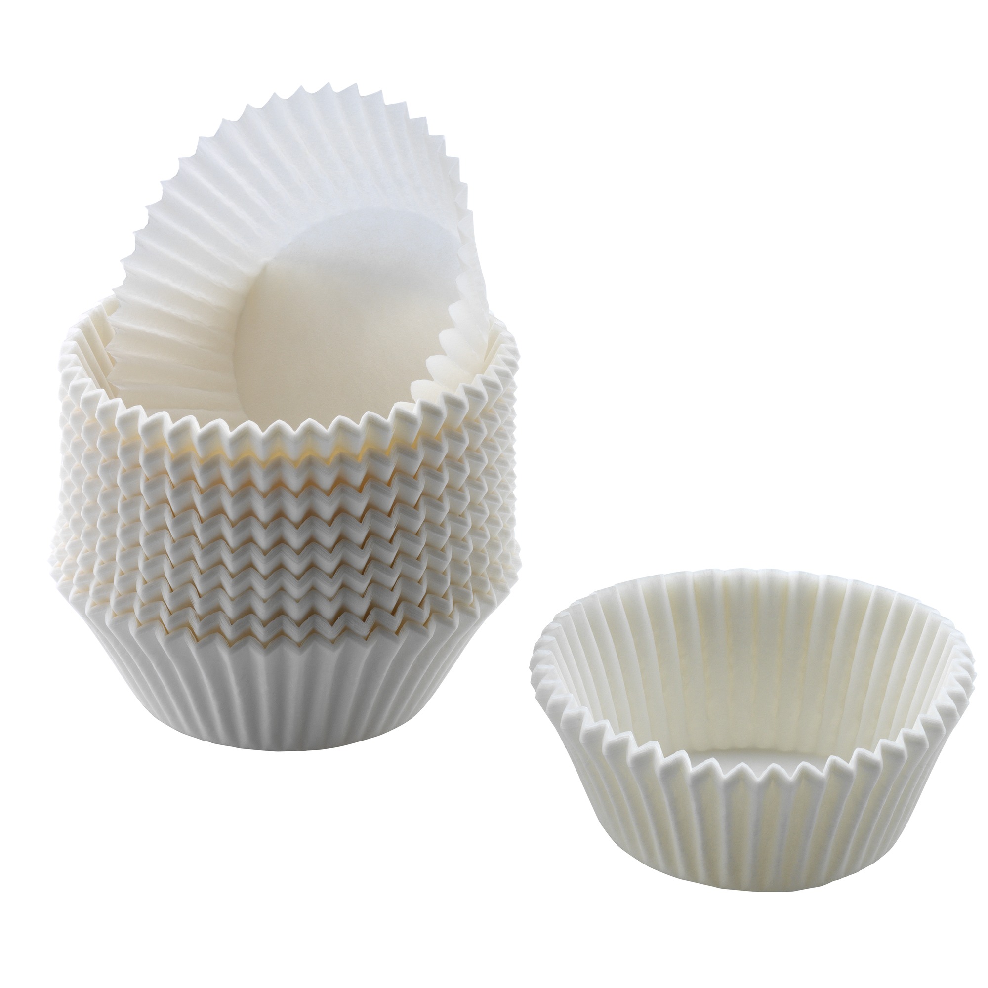 Kaiser Mini-Muffin-Papierbackförmchen-Set in weiß